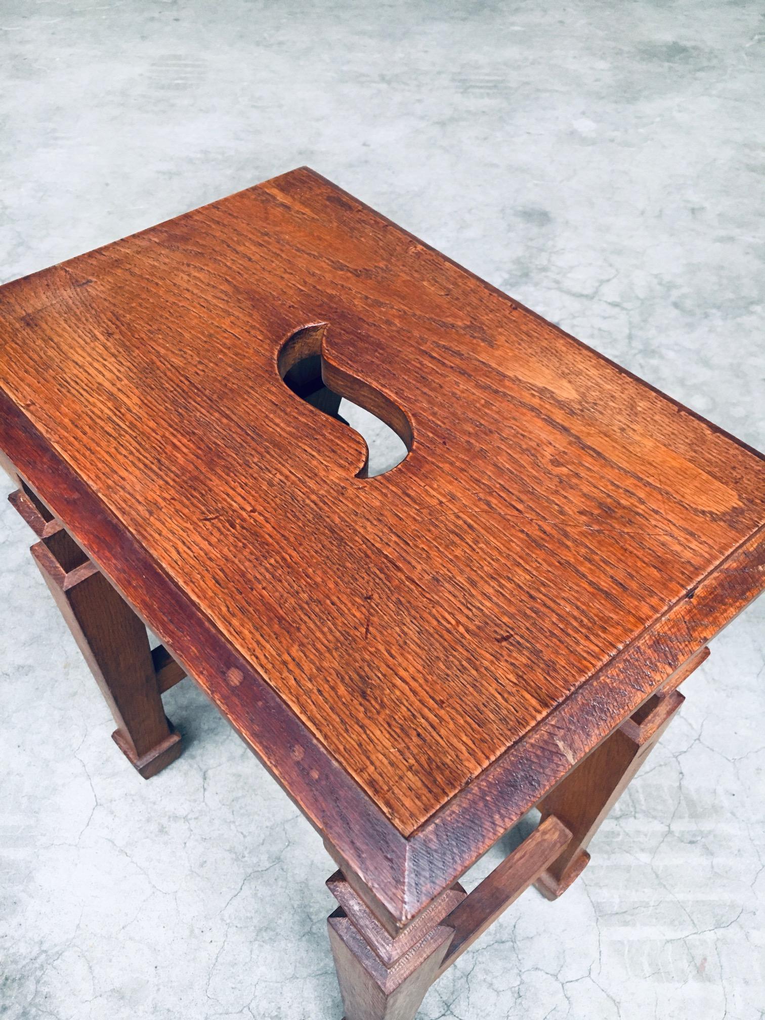 Art Deco Design S Handle Stool set, Netherlands 1930's For Sale 11