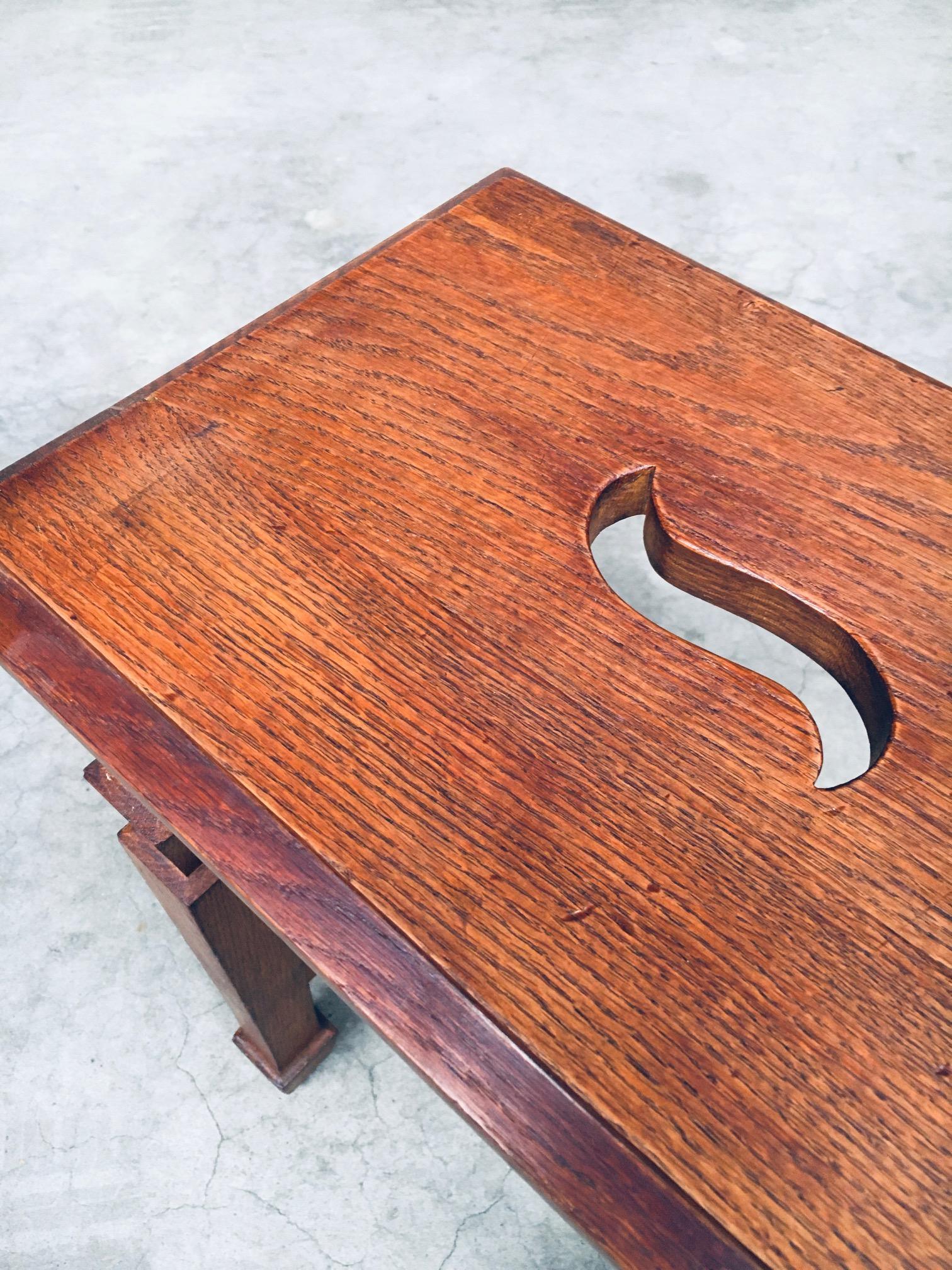 Art Deco Design S Handle Stool set, Netherlands 1930's For Sale 12