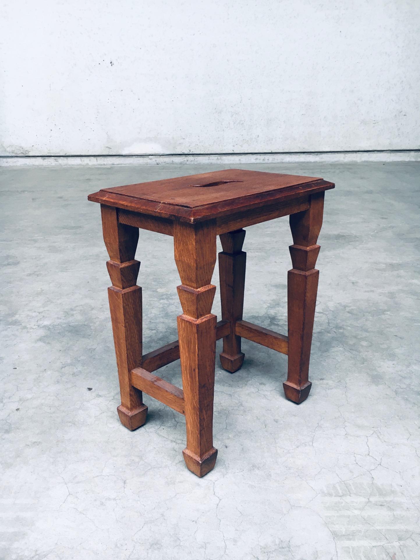 Art Deco Design S Handle Stool set, Netherlands 1930's For Sale 2