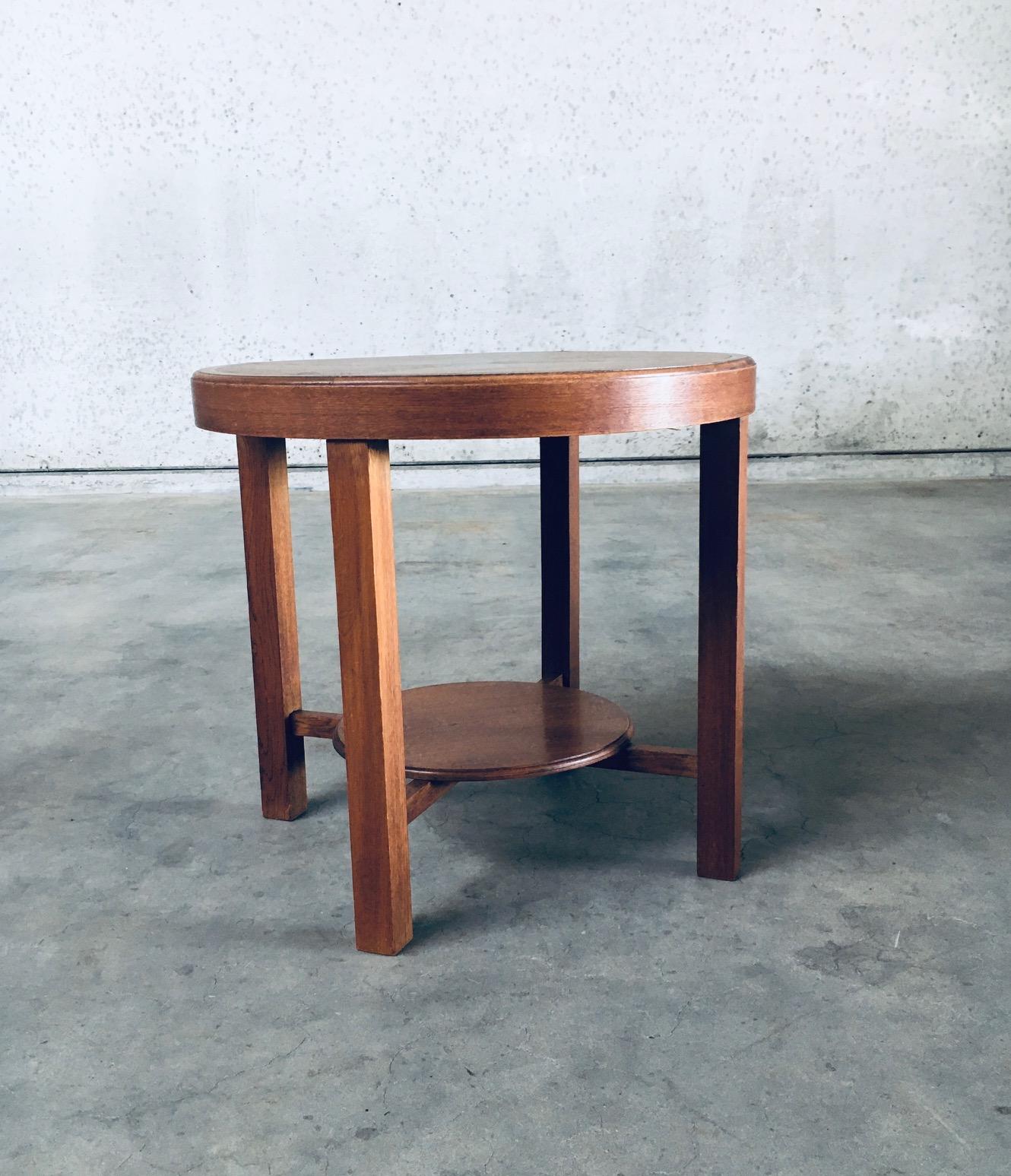Mid-20th Century Art Deco Design Side Table, Belgium 1930's For Sale