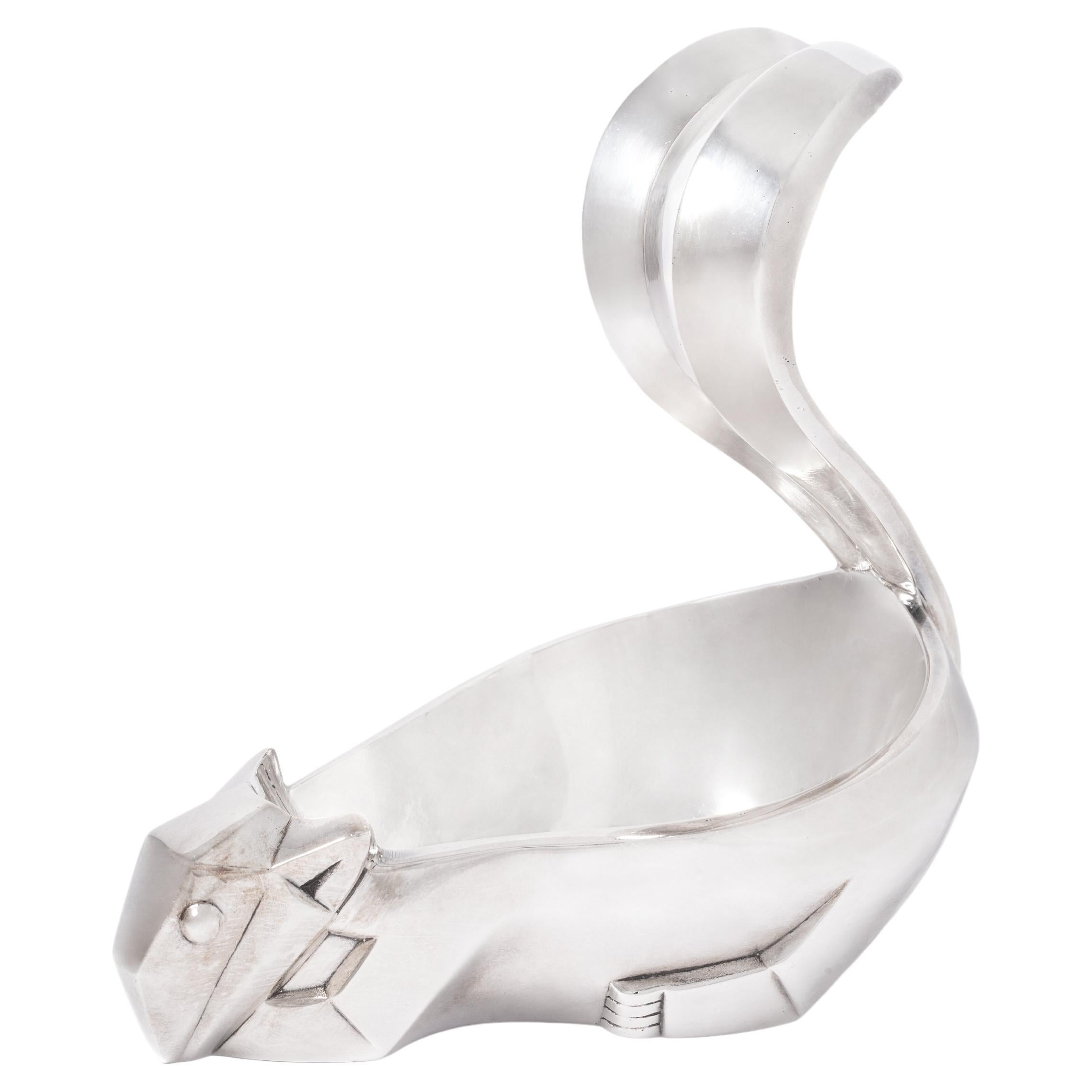 Bol à écureuil Art Deco Design/One Silver en vente