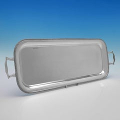 Art Deco Design, Sterling Silver Sandwich Tray, C. S. Green & Co. 1926