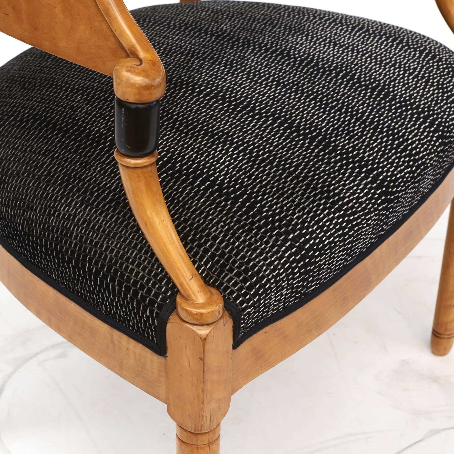 Sillón de escritorio Art Decó, Dinamarca, c 1920 Tela en venta