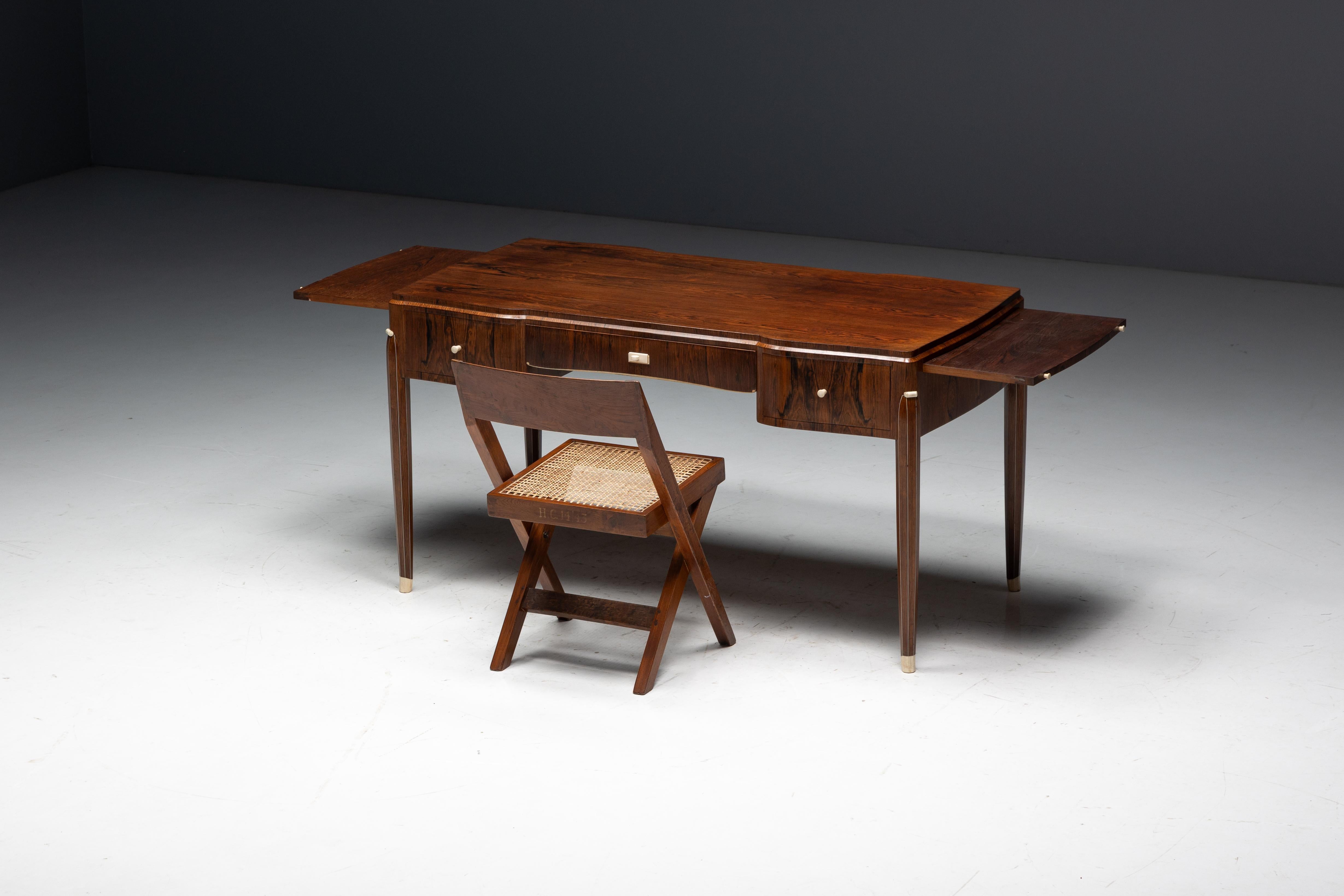 Art-Déco-Schreibtisch von Jules Leleu, Frankreich, 1920er Jahre im Angebot 5