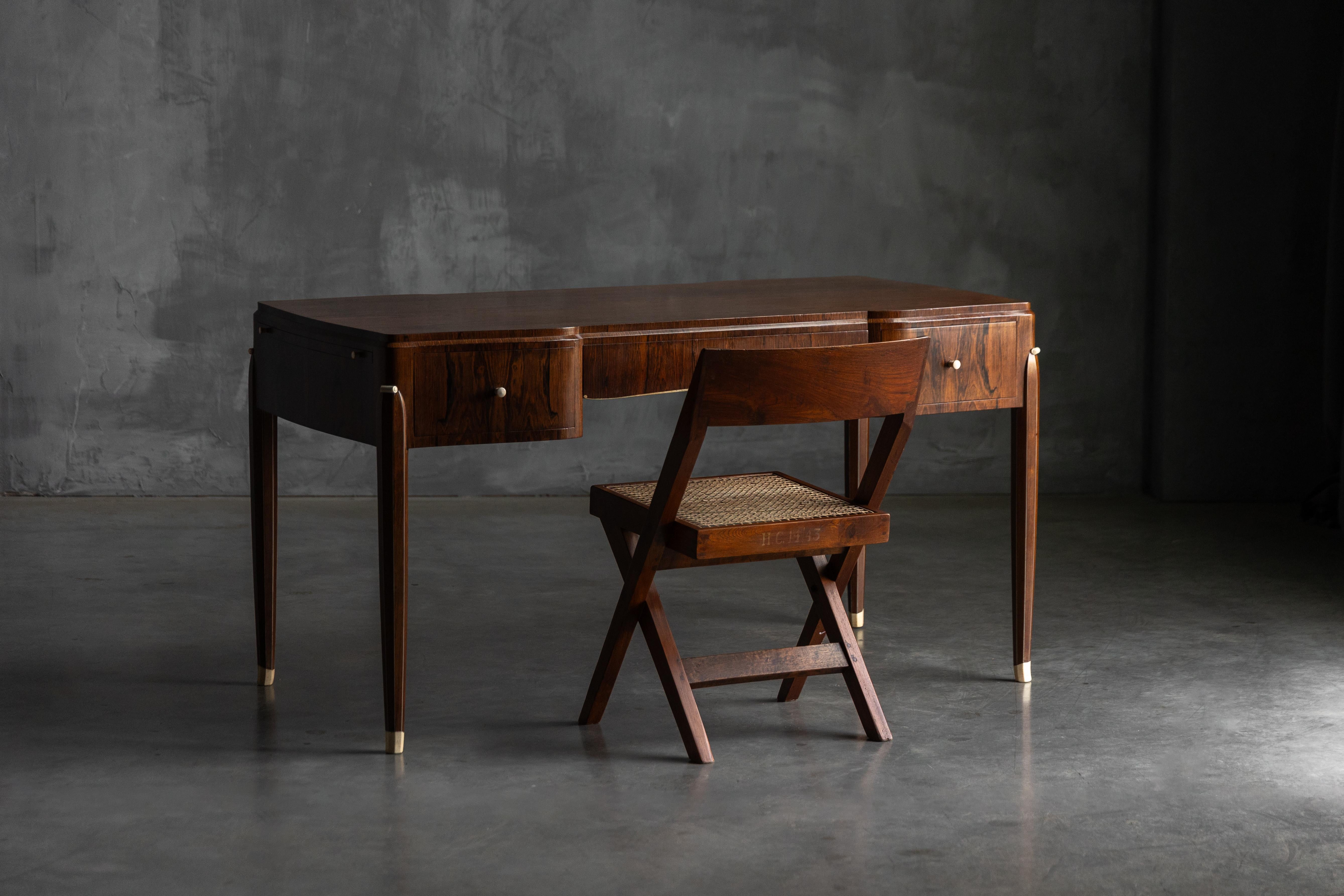 Art-Déco-Schreibtisch von Jules Leleu, Frankreich, 1920er Jahre (Art déco) im Angebot