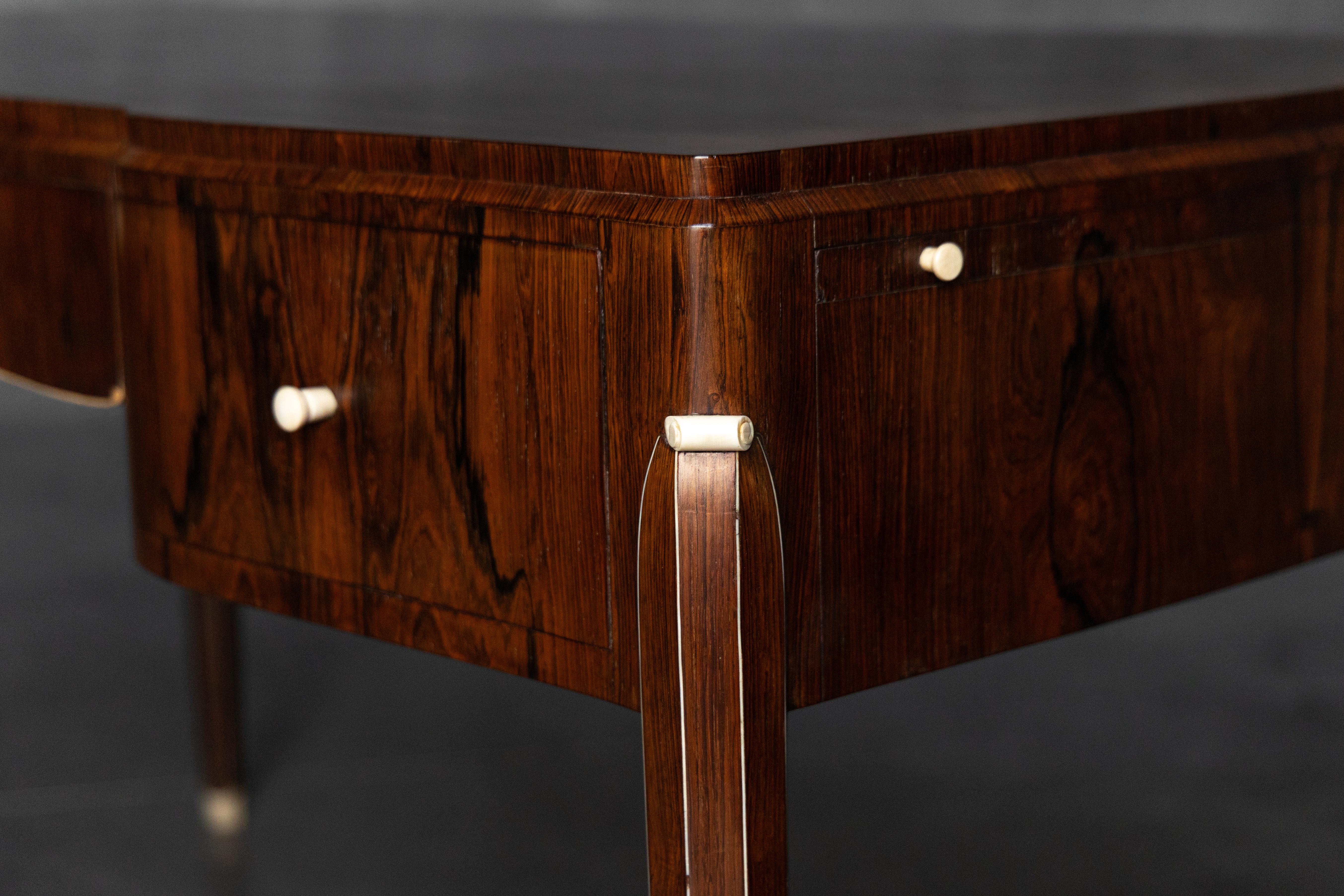 Art-Déco-Schreibtisch von Jules Leleu, Frankreich, 1920er Jahre (Französisch) im Angebot