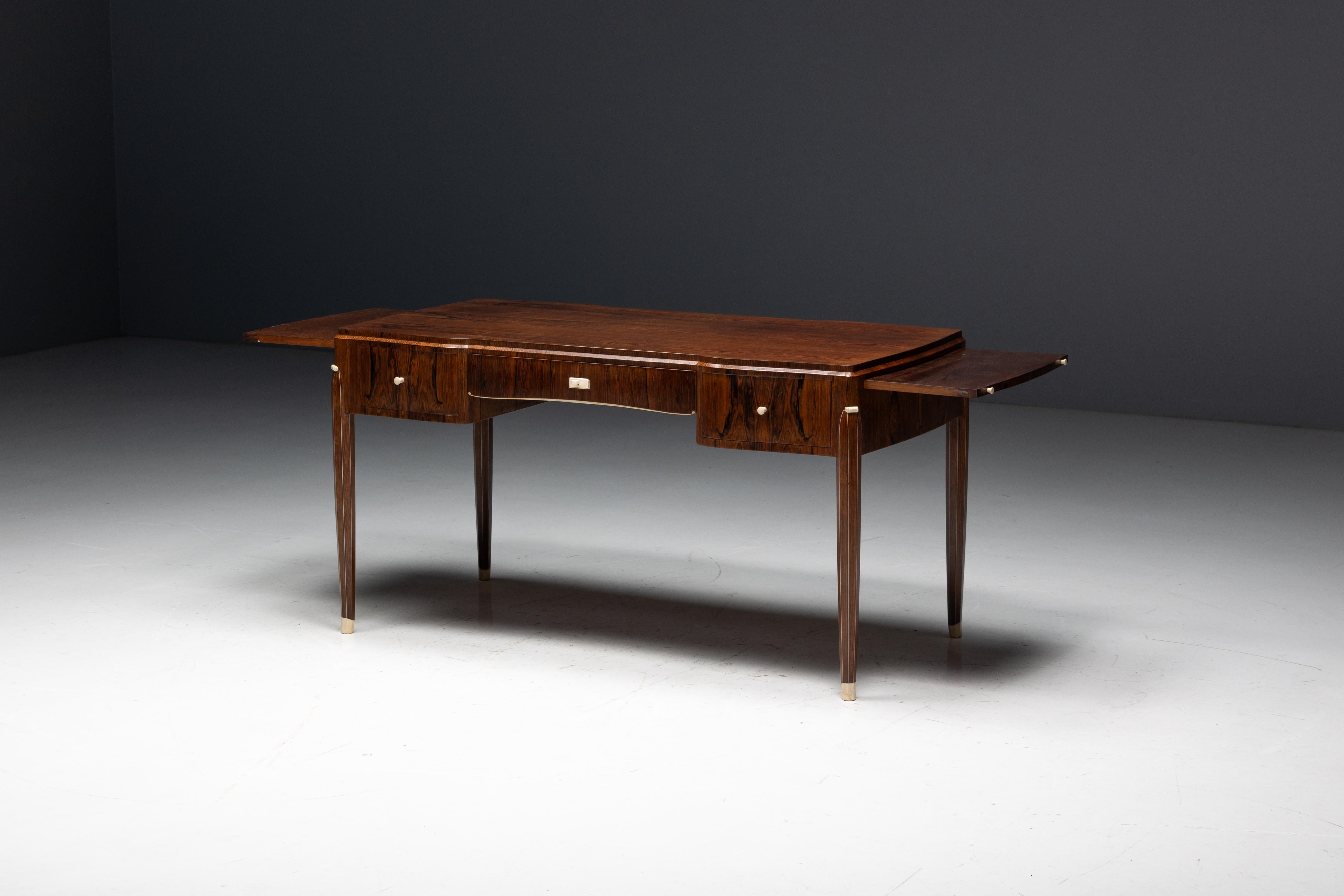 Art-Déco-Schreibtisch von Jules Leleu, Frankreich, 1920er Jahre im Angebot 2