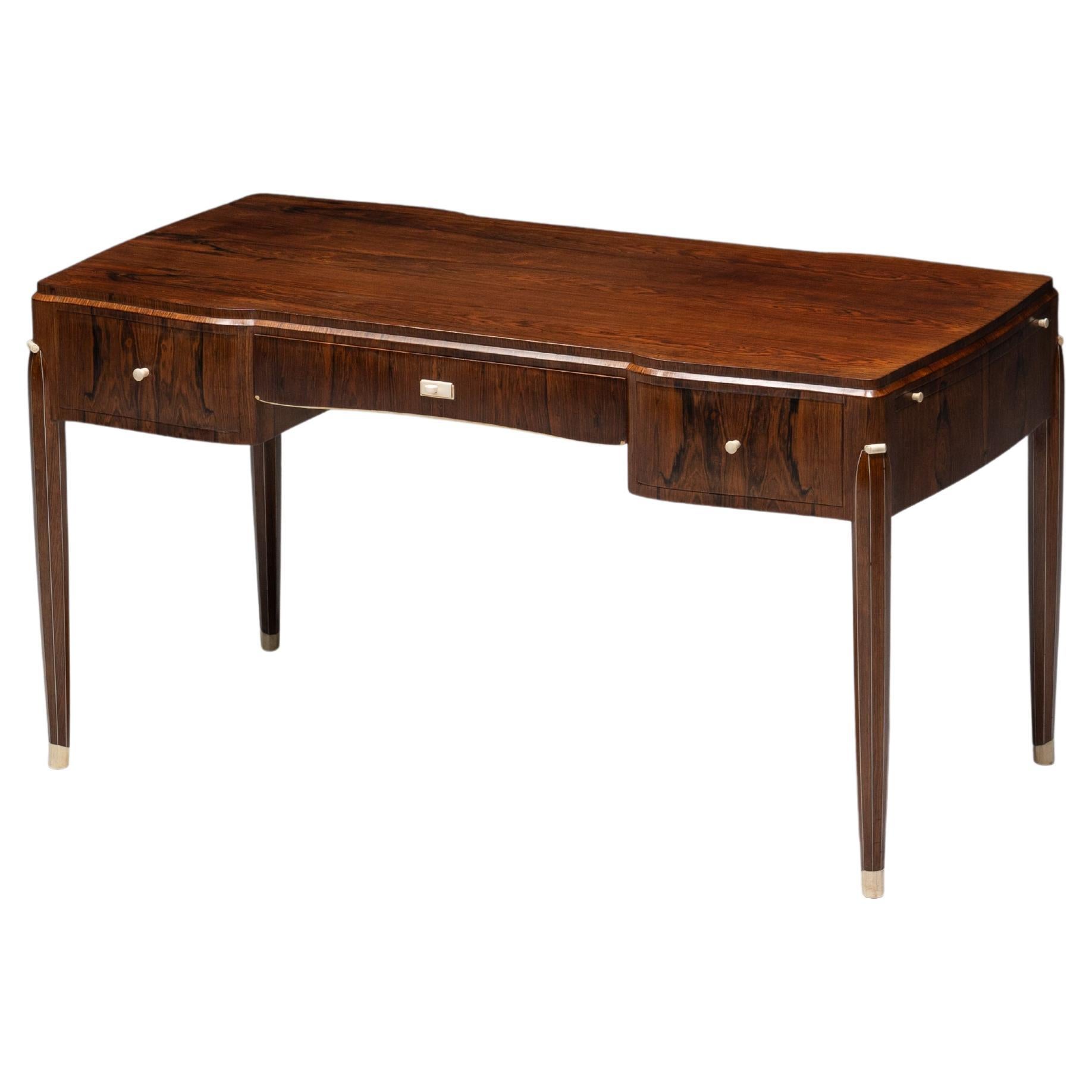 Art Deco Desk by Jules Leleu, France, 1920s