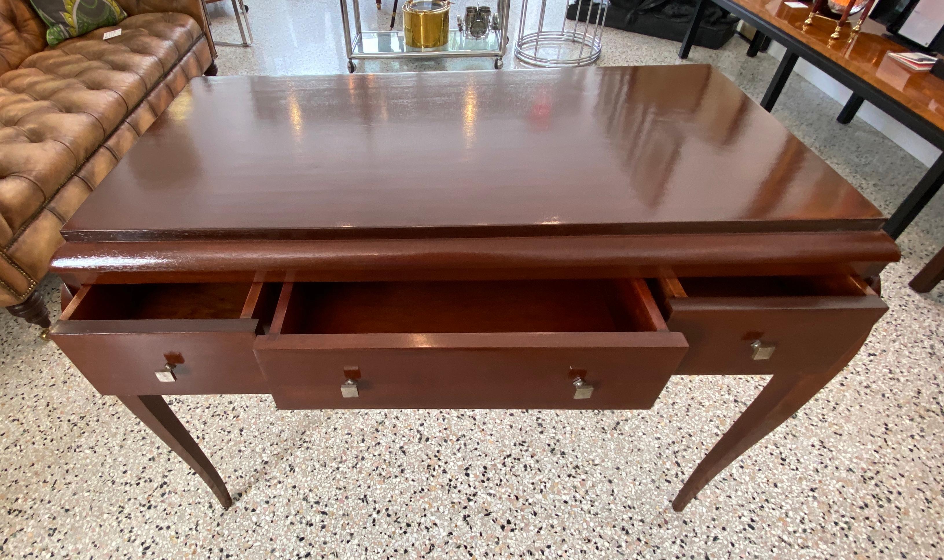Art Deco Desk by Maison Soubrier In Good Condition For Sale In West Palm Beach, FL