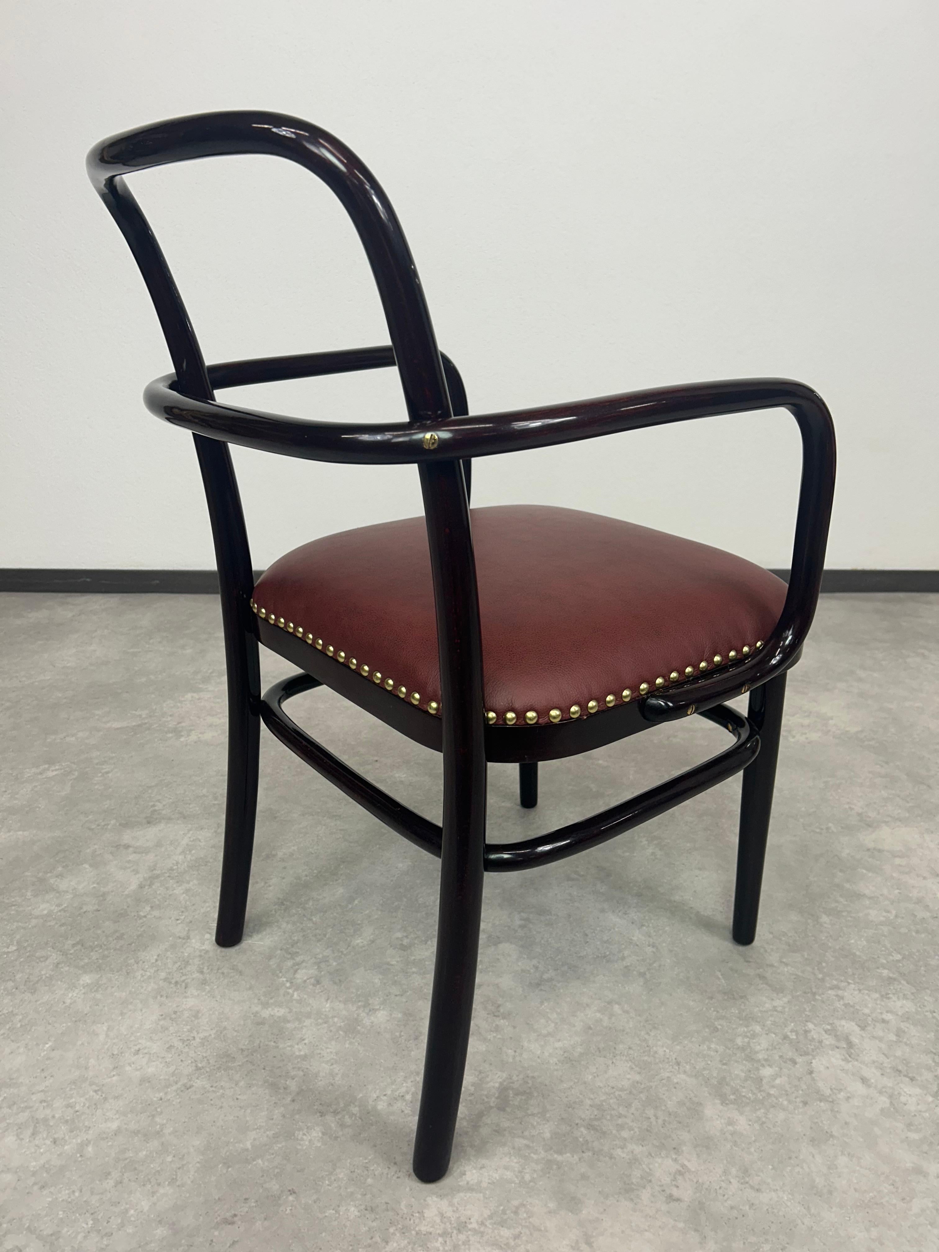 Silla de escritorio Art decó A64F de Adolf Gustav Schneck para Thonet Mundus Art Decó en venta