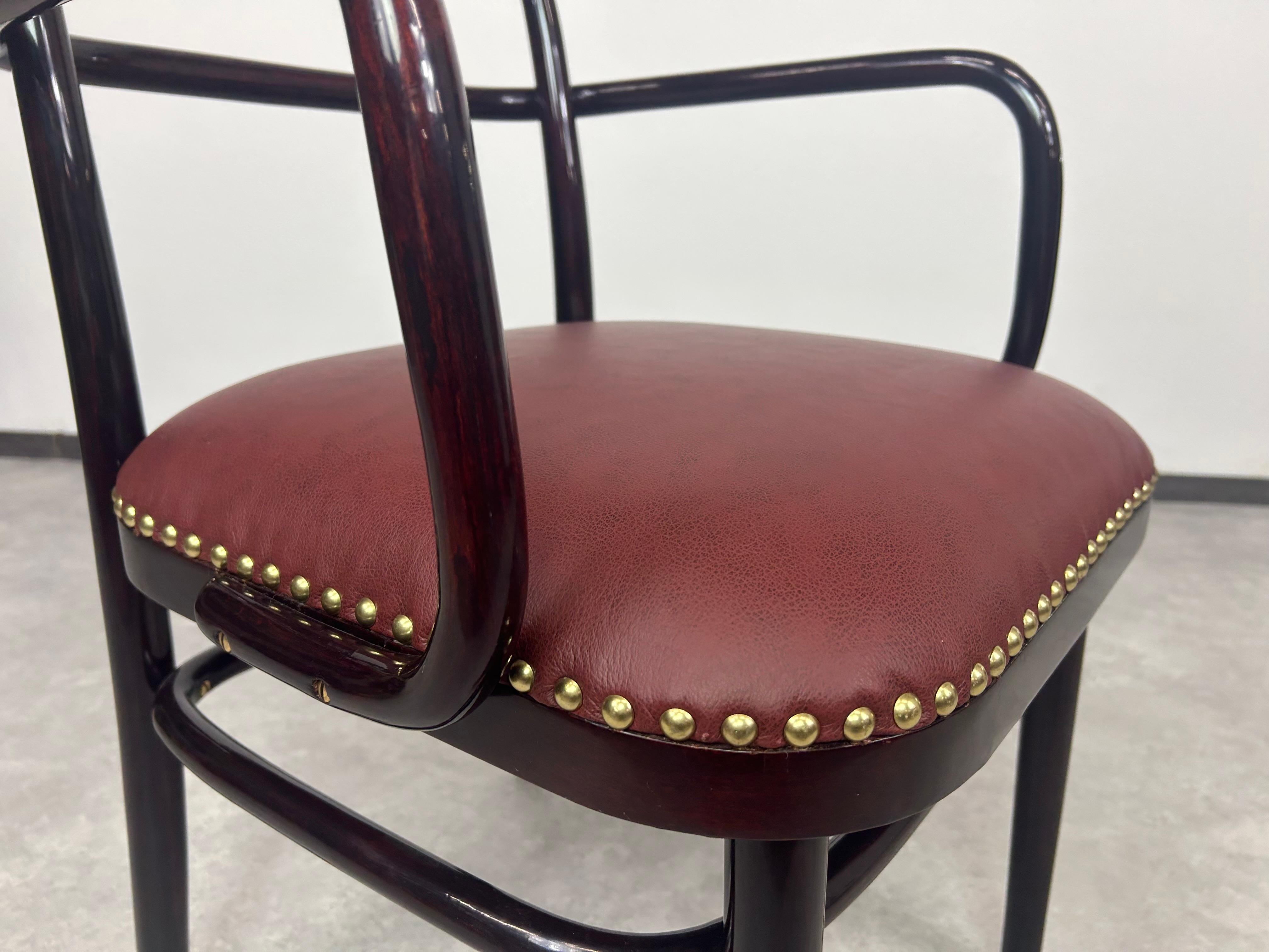Silla de escritorio Art decó A64F de Adolf Gustav Schneck para Thonet Mundus mediados del siglo XX en venta