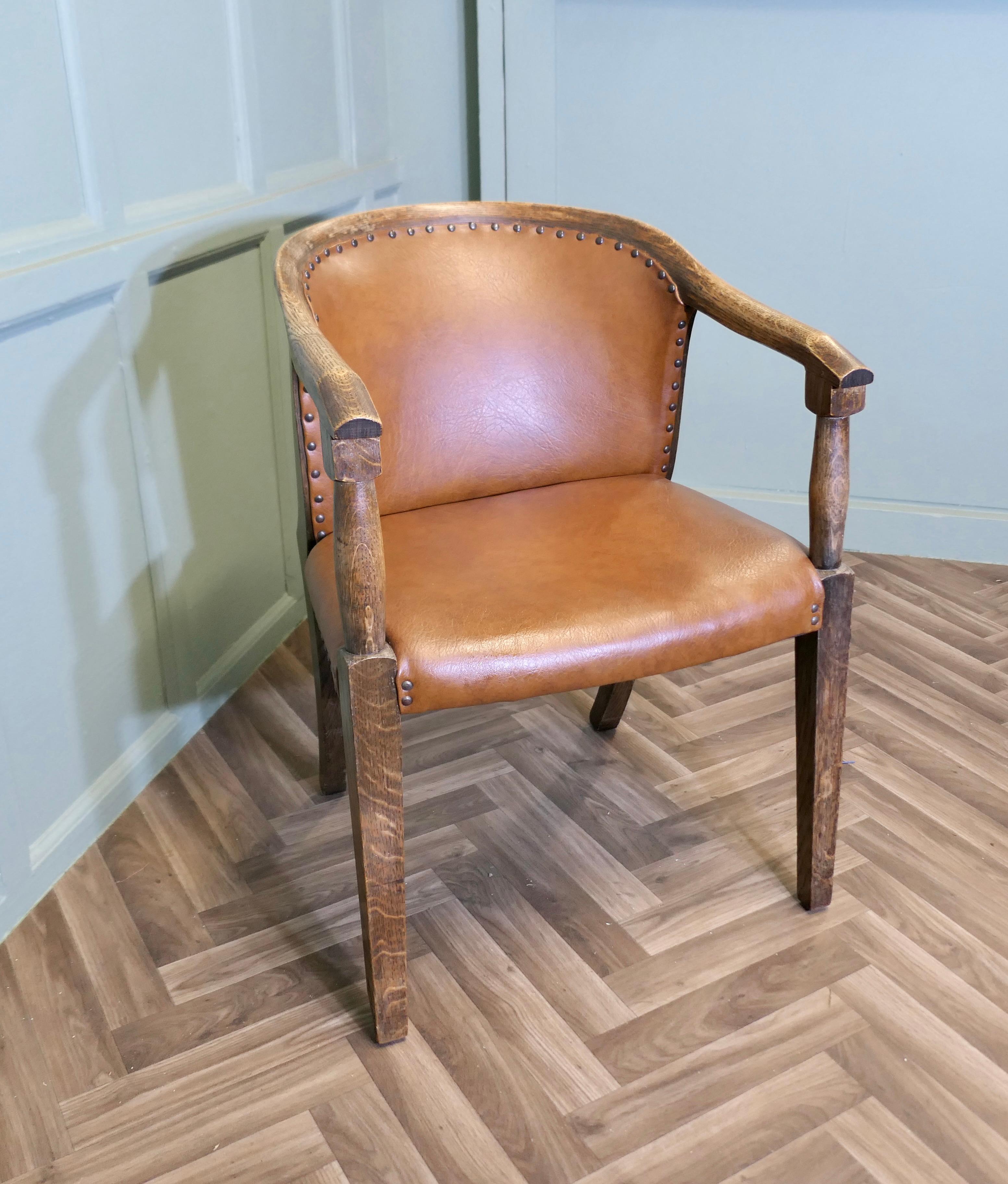 Art Deco Desk Chair, Board Room or Office Chair   The Chair is comfortable In Good Condition In Godshill, Isle of Wight