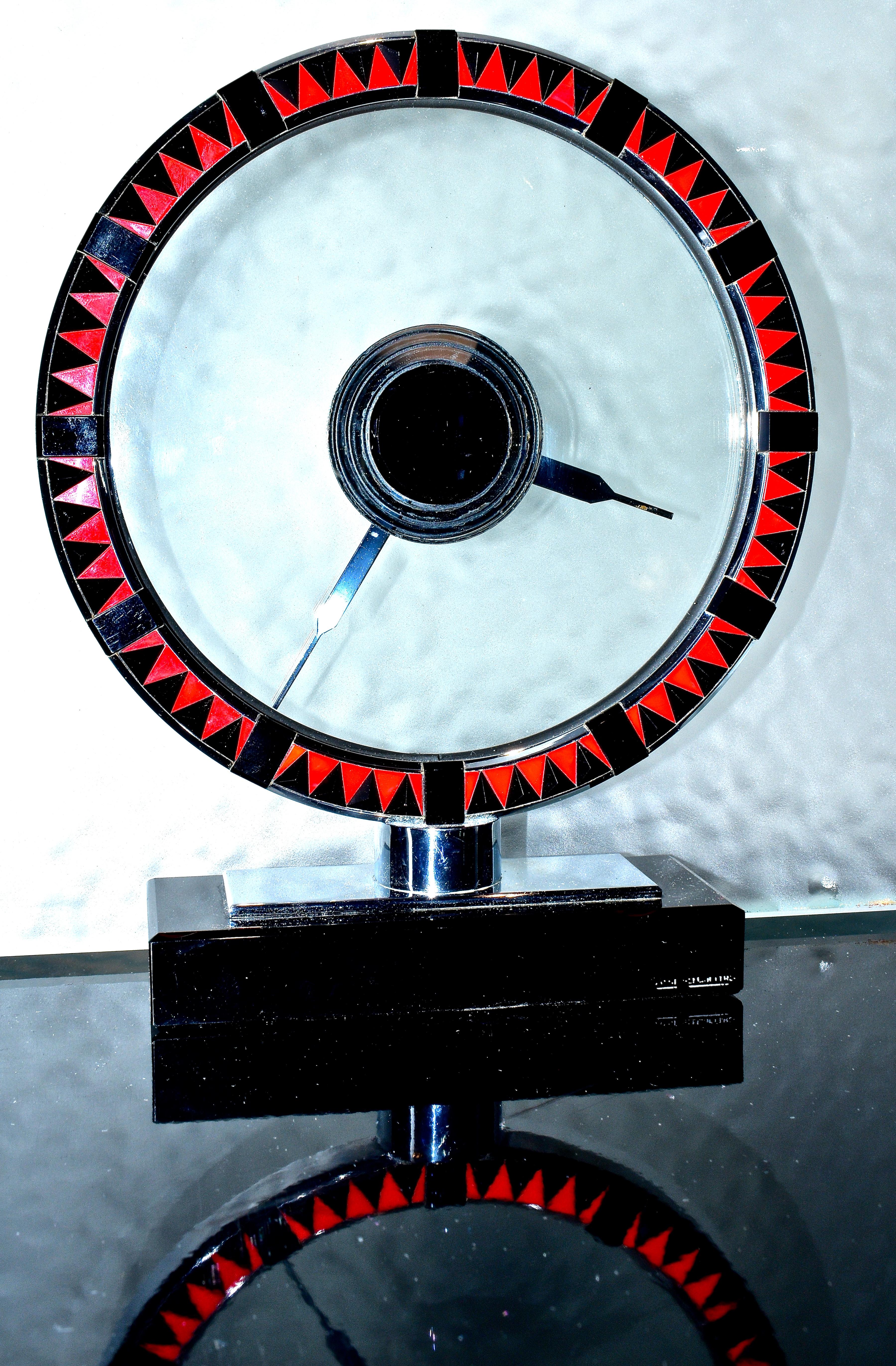 Art Deco Desk Clock by Jaeger-LeCoultre, C. 1925 For Sale 10