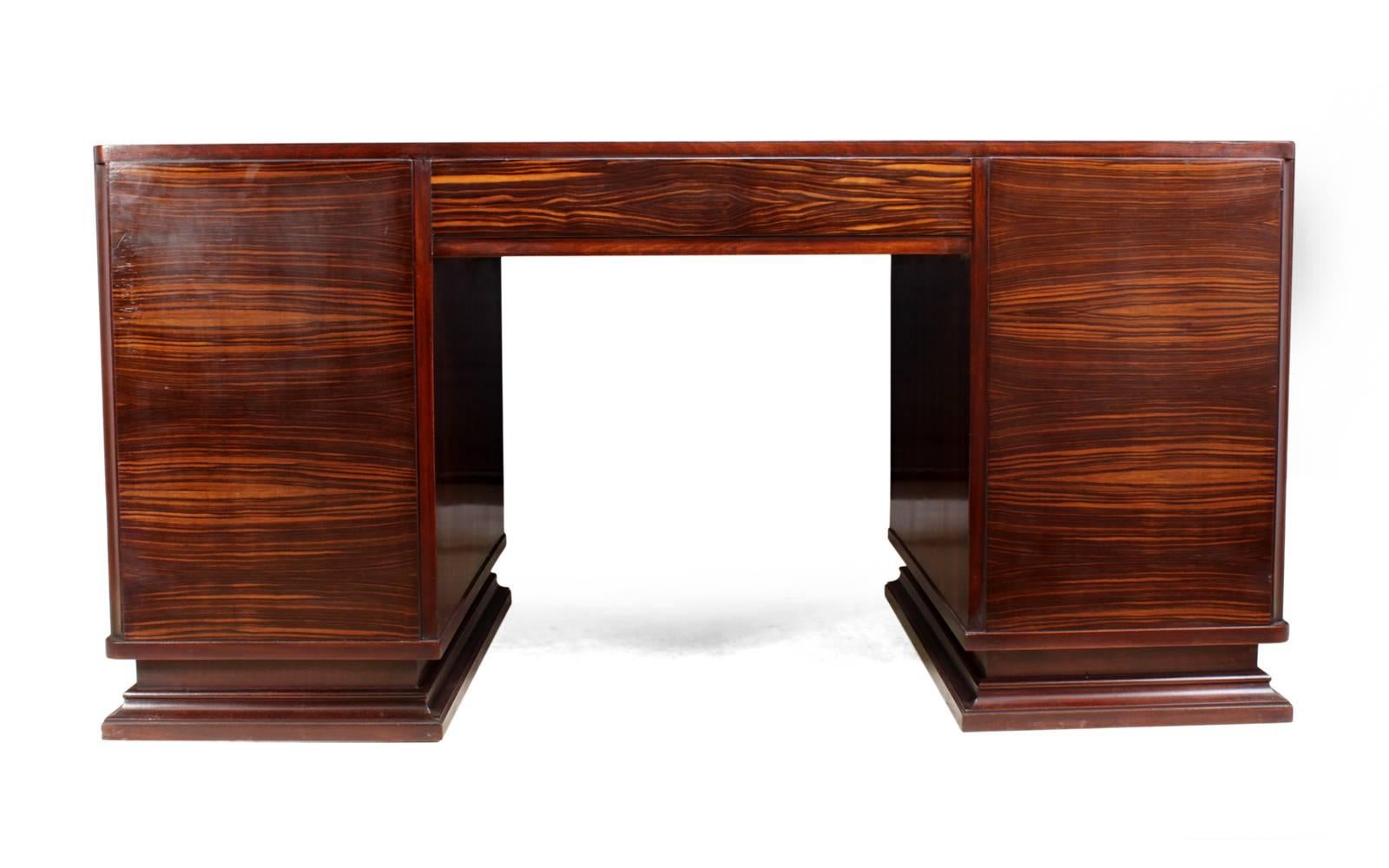 Art Deco Desk in Macassar Ebony 6