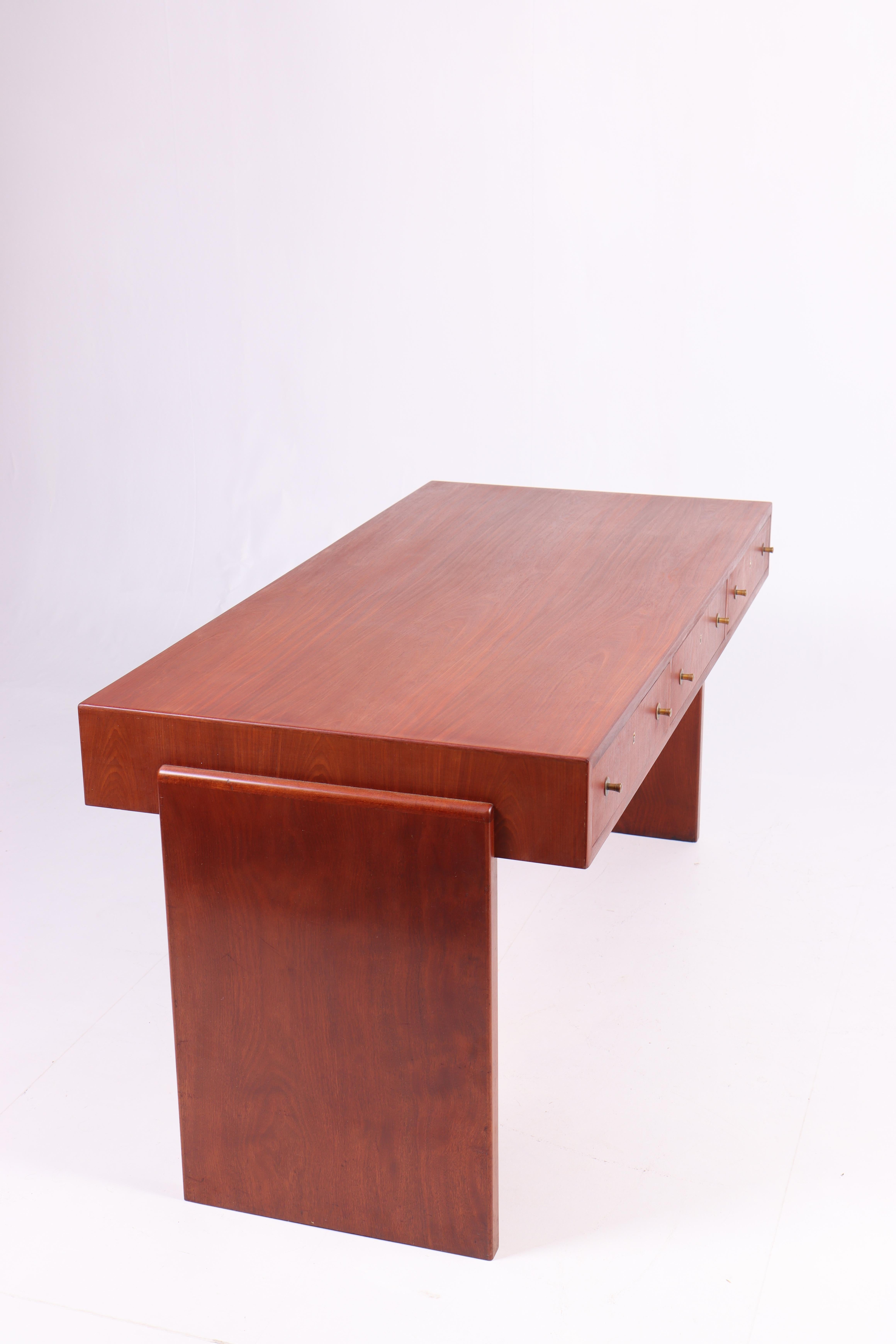 Art Deco Desk in Mahogany, Danish Design, 1950s For Sale 5