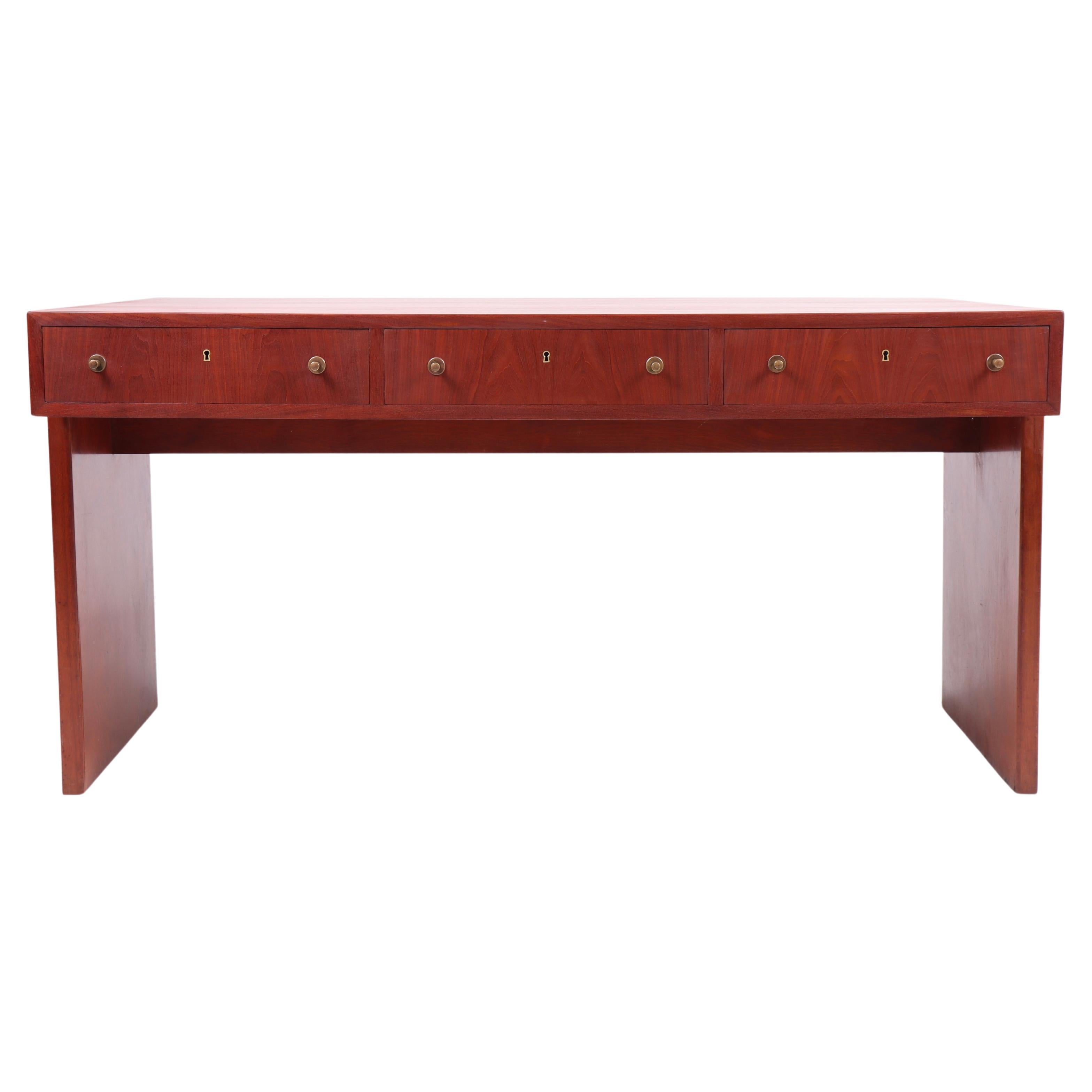 Art Deco Desk in Mahogany, Danish Design, 1950s