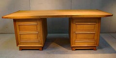 Art Deco Desk in Oak, circa 1940/1950