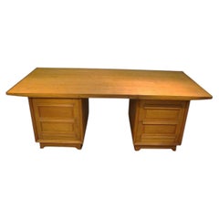 Art Deco Desk in Oak, circa 1940/1950