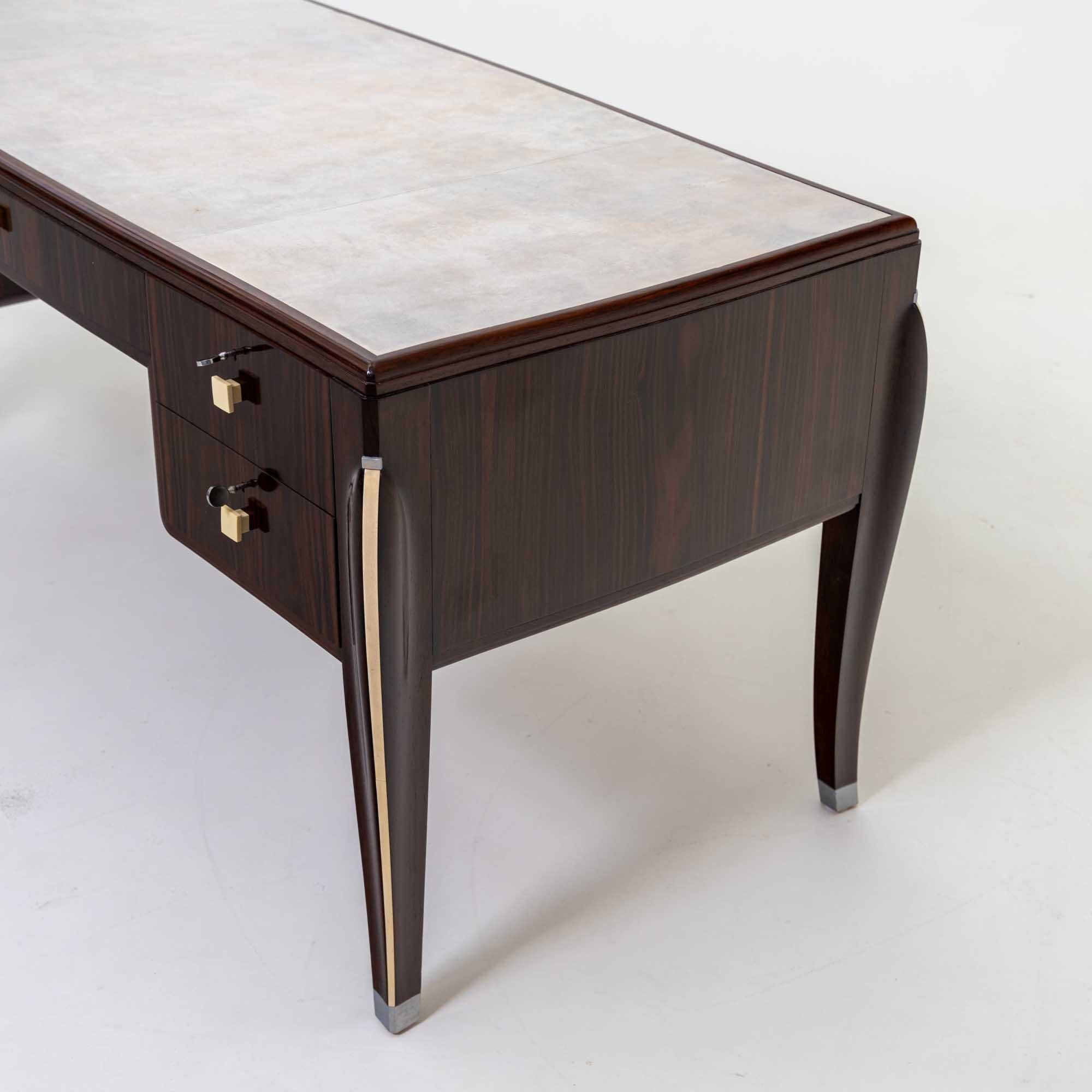 Art Deco Desk in the style of Jacques-Emile Ruhlmann (1879-1933), France, 1920s For Sale 11