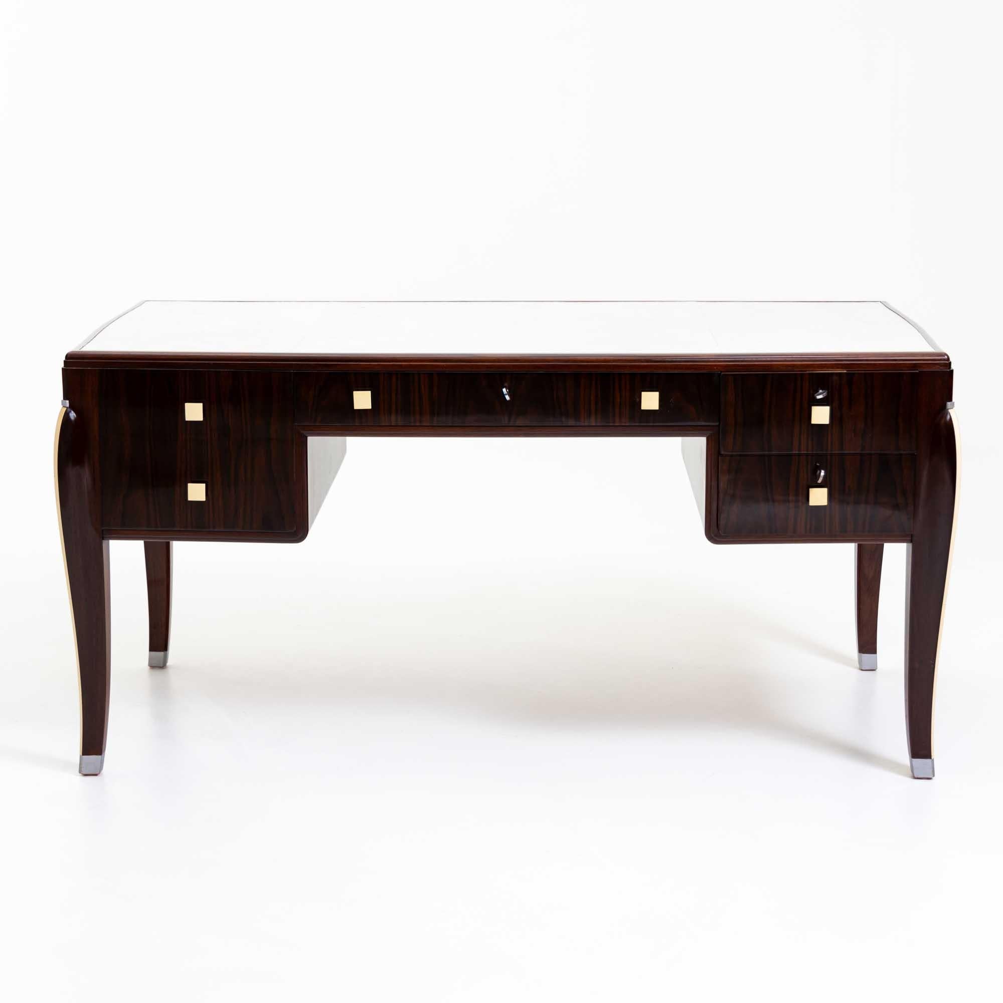 French Art Deco Desk in the style of Jacques-Emile Ruhlmann (1879-1933), France, 1920s For Sale