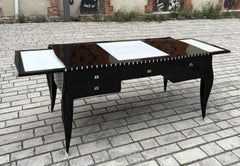 Bureau Art déco dans le style de Jacques Emile Ruhlmann, années 1960