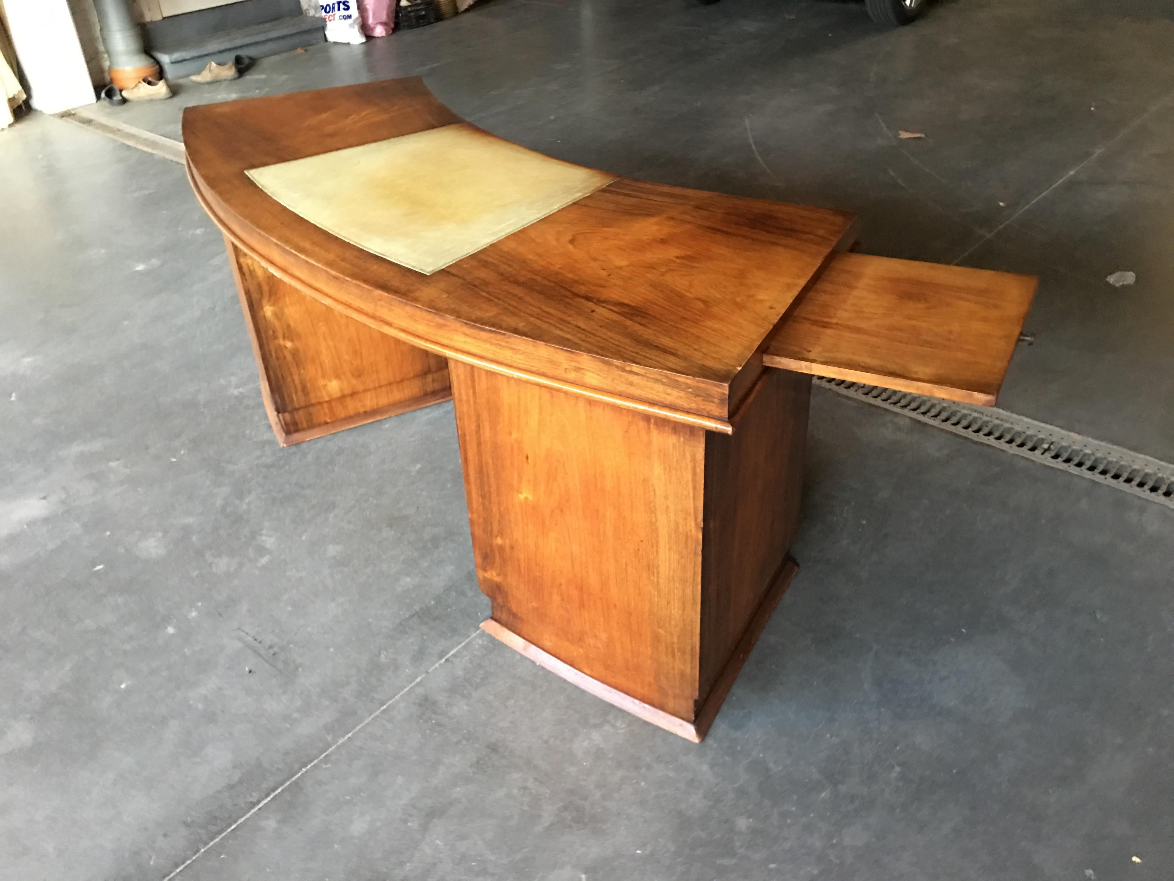 French Art Deco Desk in the Style of Jules Leleu, circa 1930