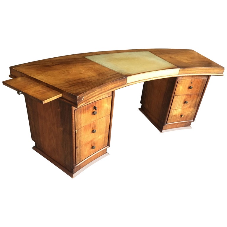 Art Deco Desk In The Style Of Jules Leleu Circa 1930 For Sale At