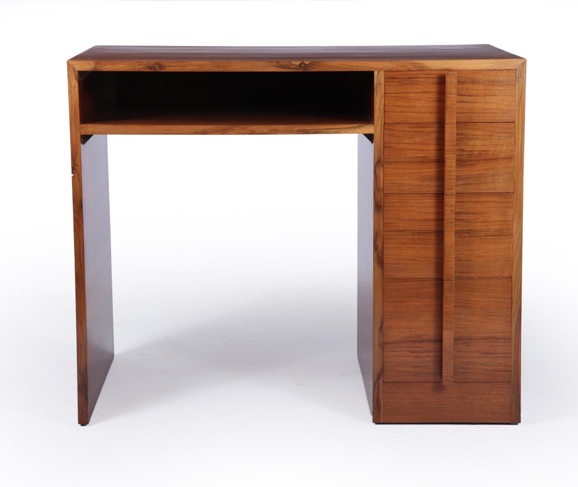 Art Deco Desk in Walnut, c1930 1