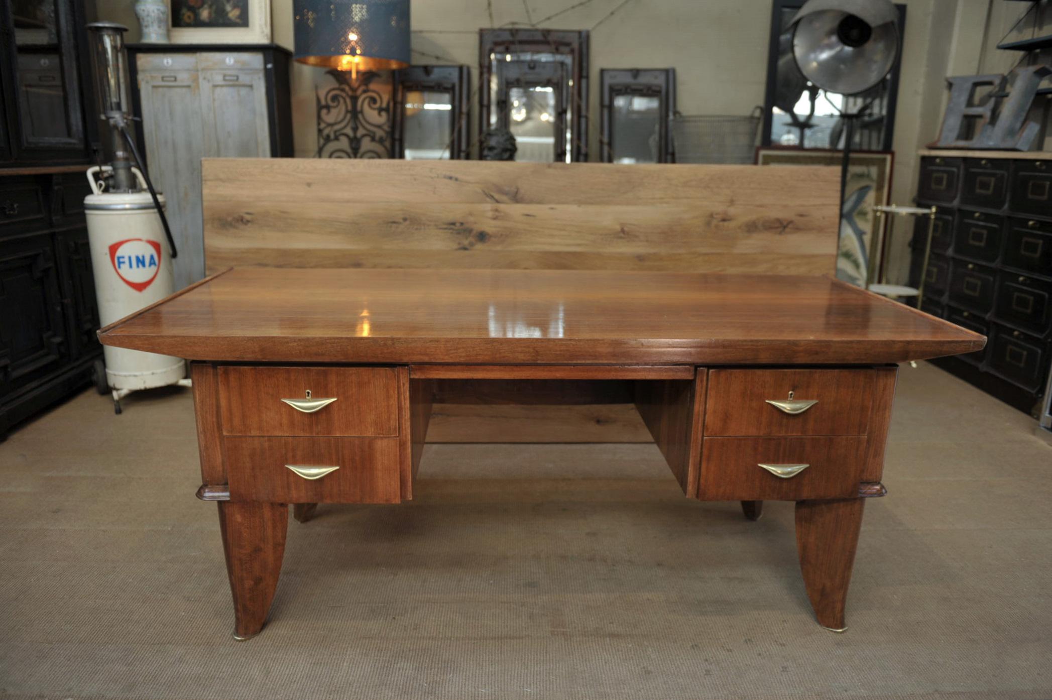 Art Deco Desk by  Sanyas & Popot, France , circa 1930 For Sale 3