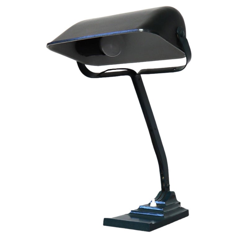 Art Deco Desk Lamp "52" Made by Erpe Belgium For Sale at 1stDibs