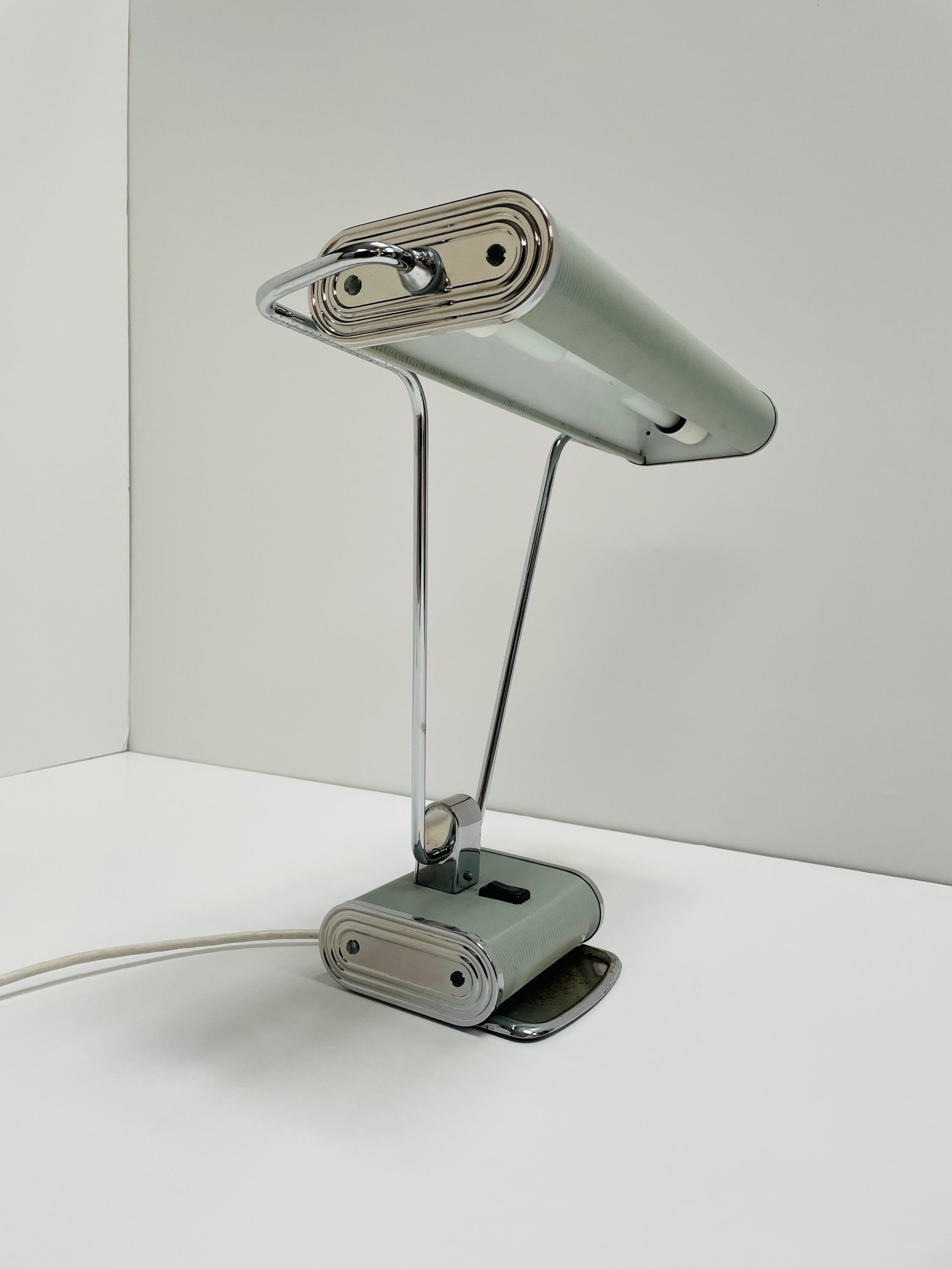 Mid-Century Modern Art Deco Desk Lamp by Eileen Gray For Sale