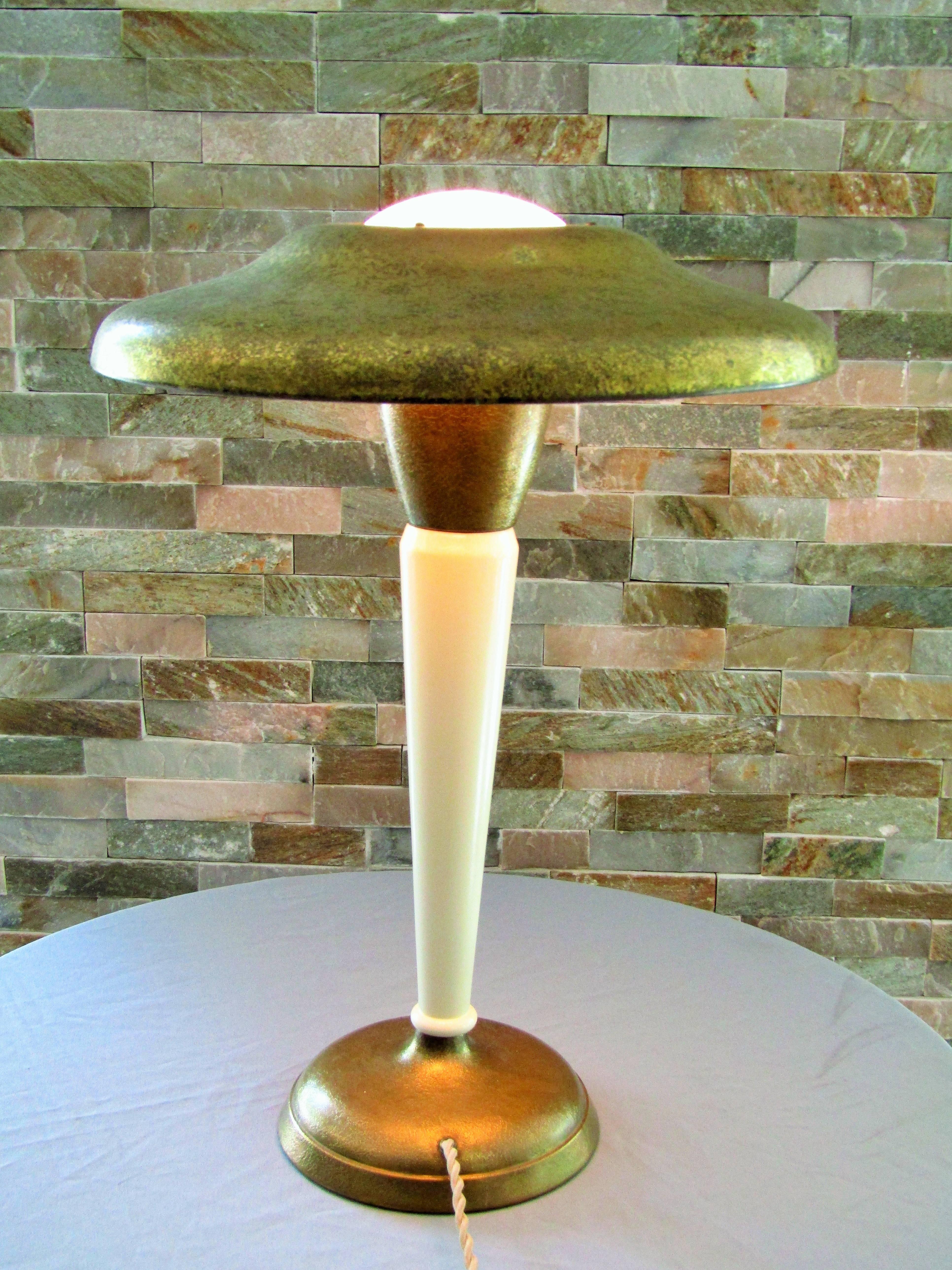 French Art Deco Desk Lamp by Genet & Michon, France, 1930