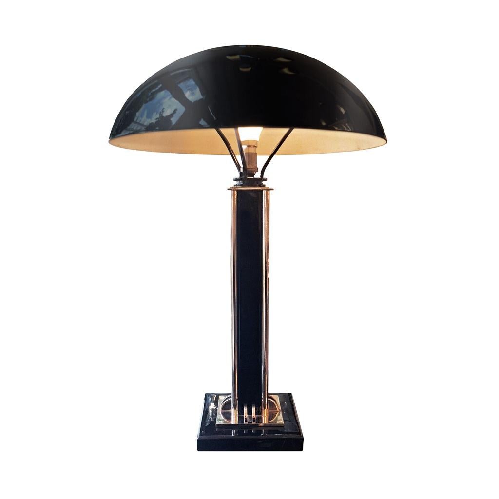 Art Deco Schreibtischlampe von Jacques Adnet (Frühes 20. Jahrhundert) im Angebot