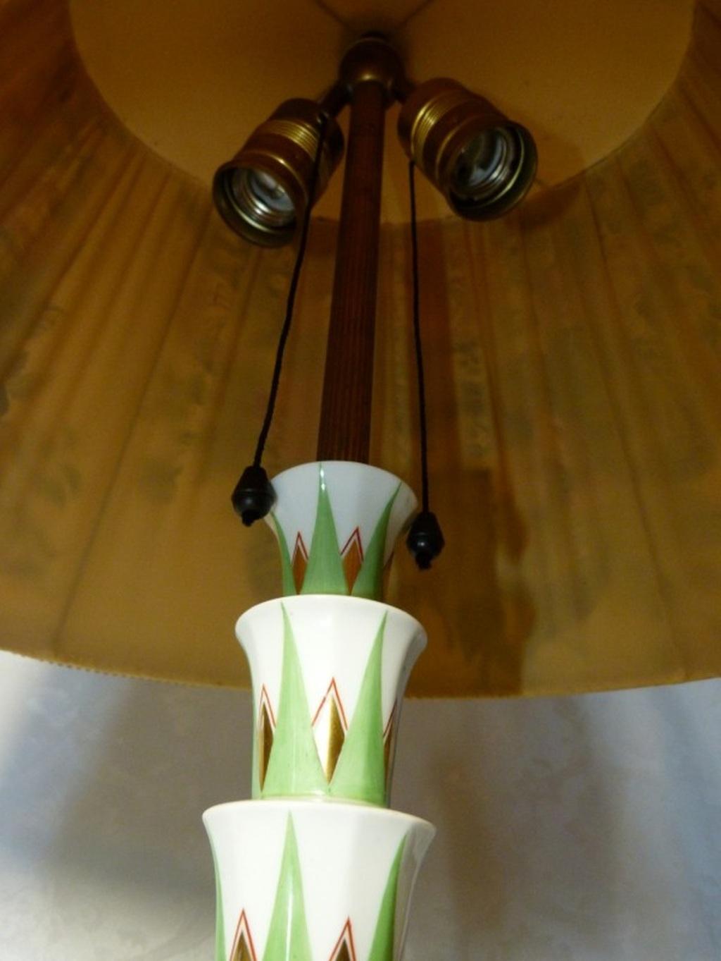 Porcelain Art deco desk lamp by Kurt Wendler for Rosenthal For Sale