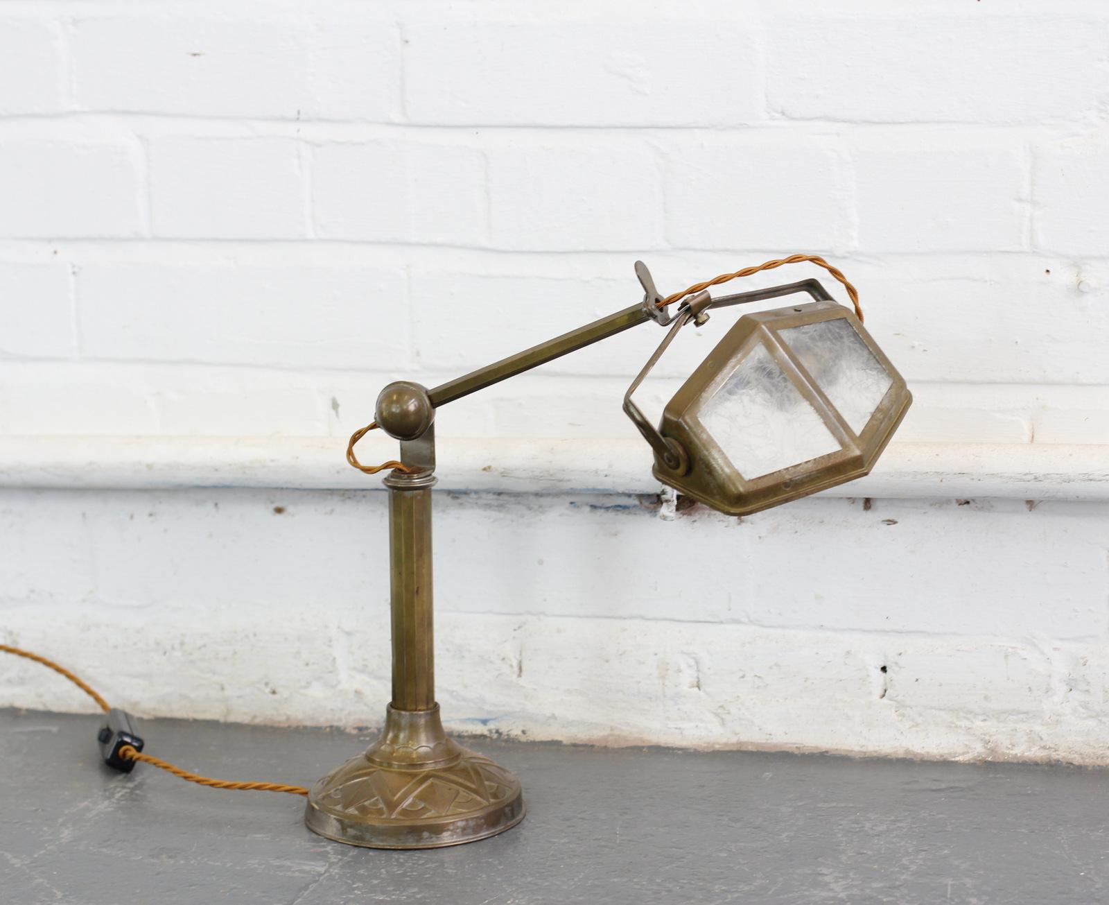 Early 20th Century Art Deco Desk Lamp by Pirouette, circa 1920s