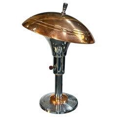 Art Deco Desk Lamp Copper 
Chrome