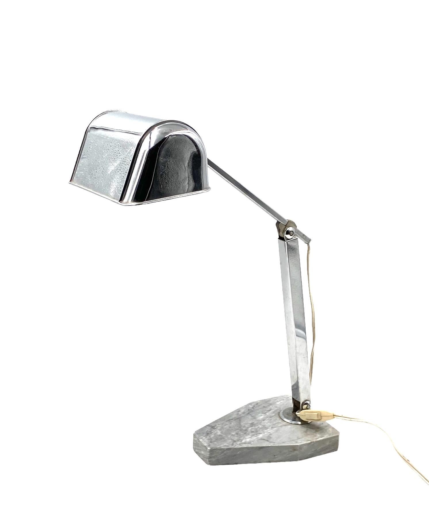 Art Deco Schreibtischlampe, Fare Frankreich, um 1930 im Angebot 7
