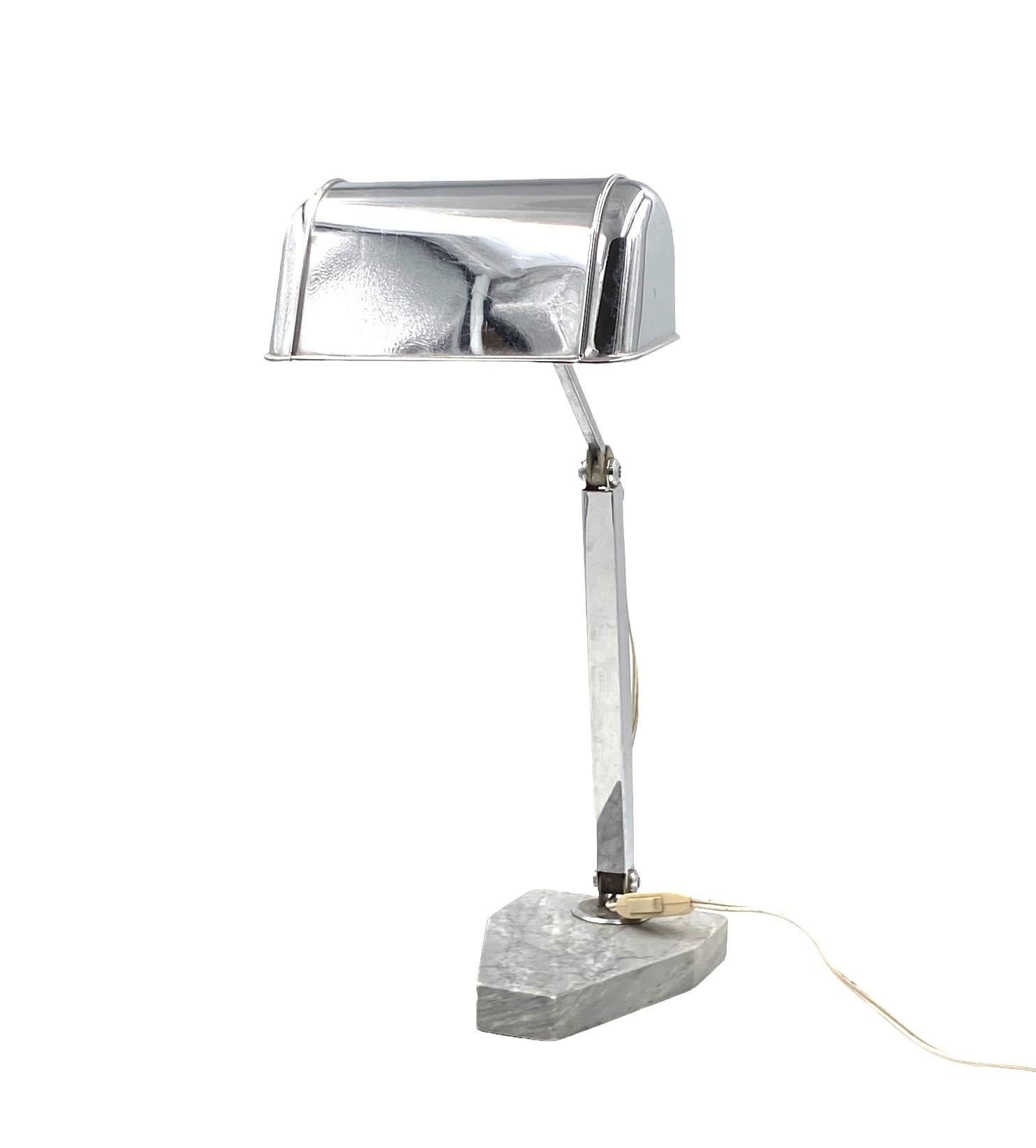 Art Deco Schreibtischlampe, Fare Frankreich, um 1930 im Angebot 8