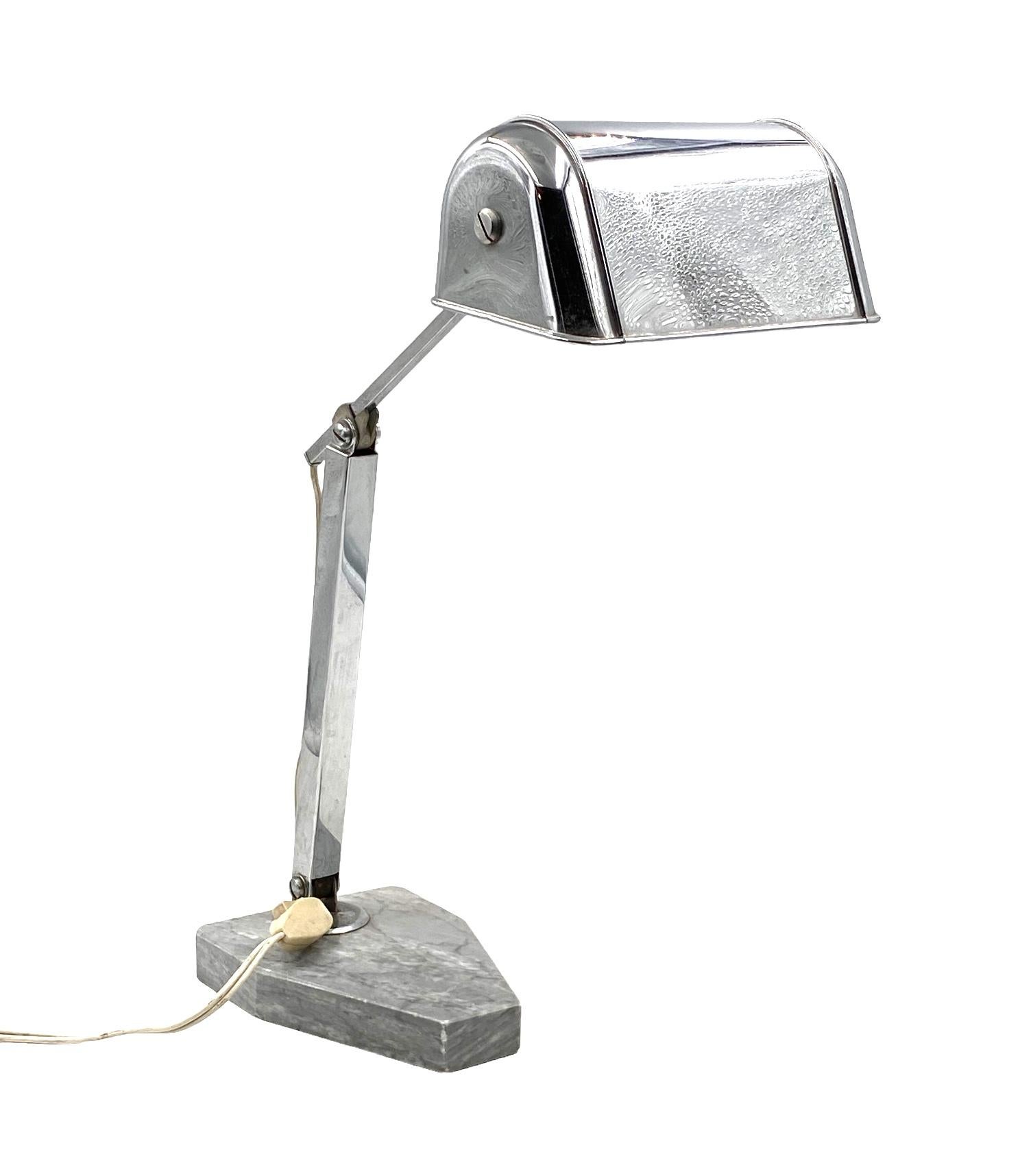 Art Deco Schreibtischlampe, Fare Frankreich, um 1930 im Angebot 9