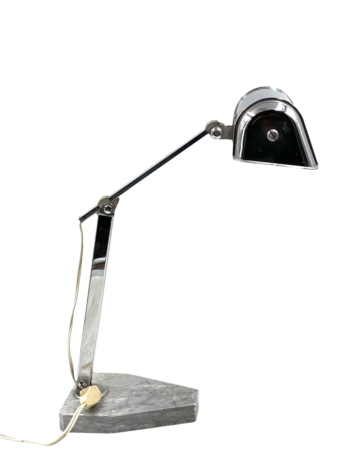 Art Deco Schreibtischlampe, Fare Frankreich, um 1930 im Angebot 11