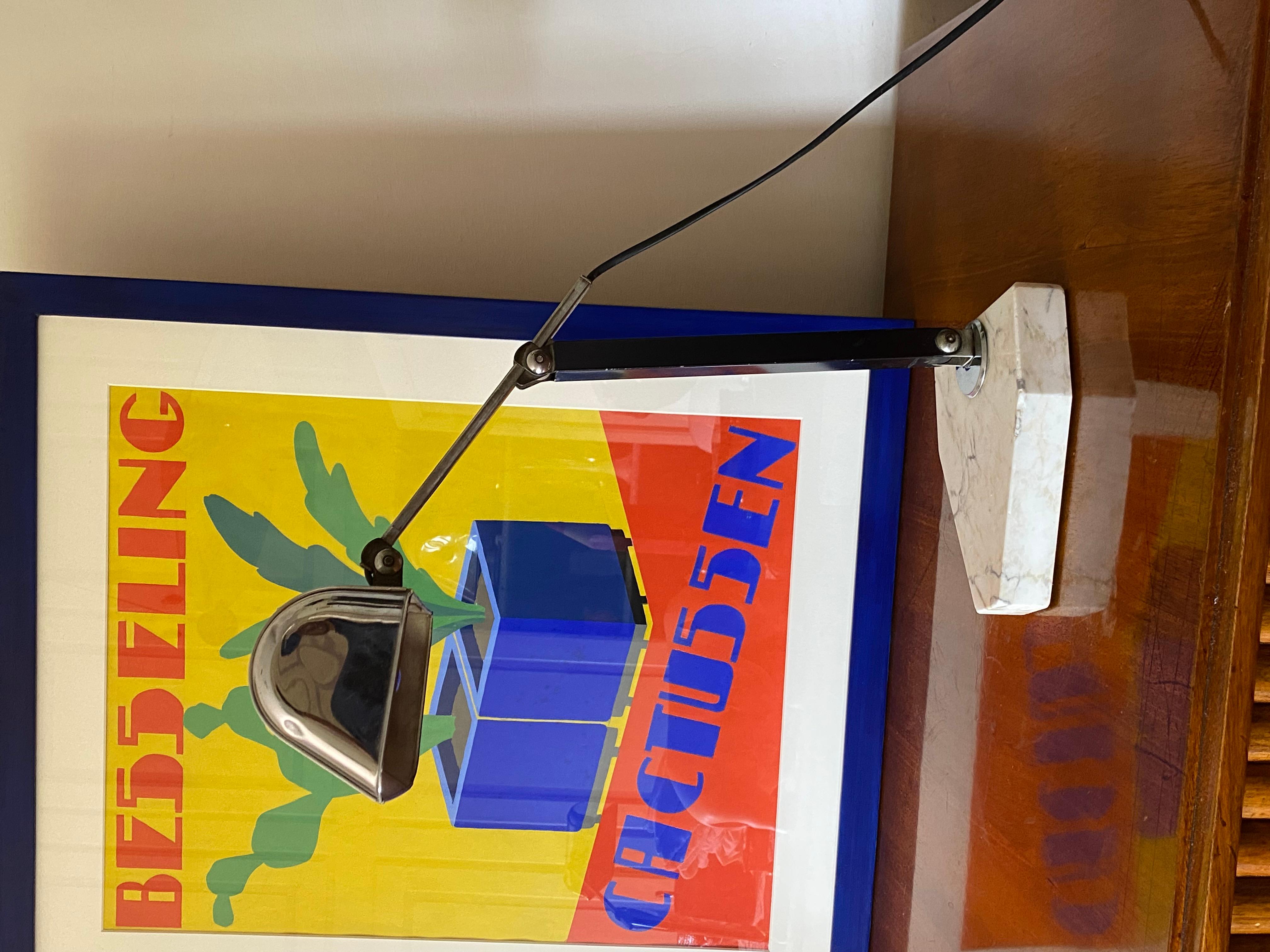 Metallo Art Déco desk Lamp, Fare France, circa 1930 in vendita