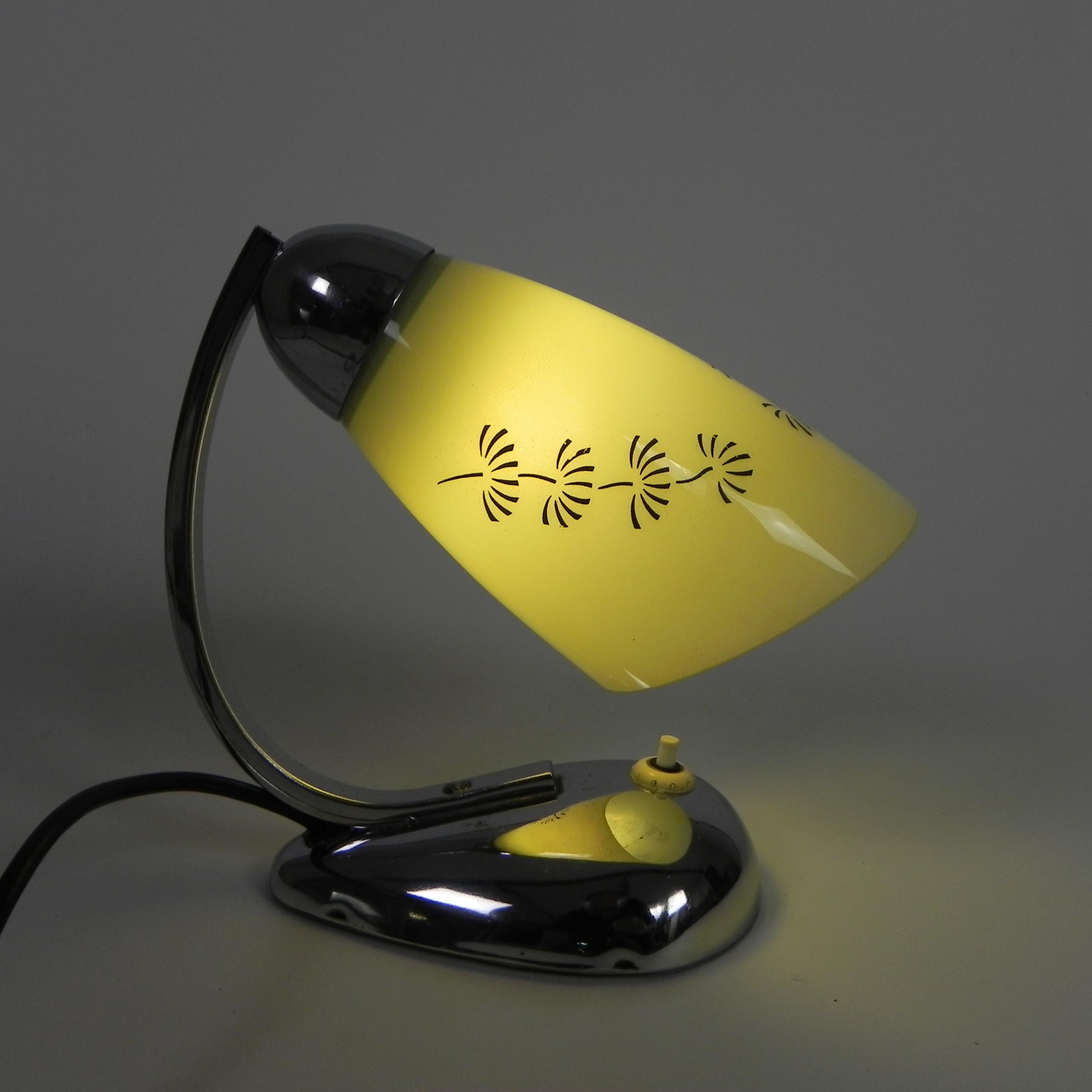 Schreibtischlampe im Art déco-Stil mit Glasschirm, 1920er Jahre im Angebot 6