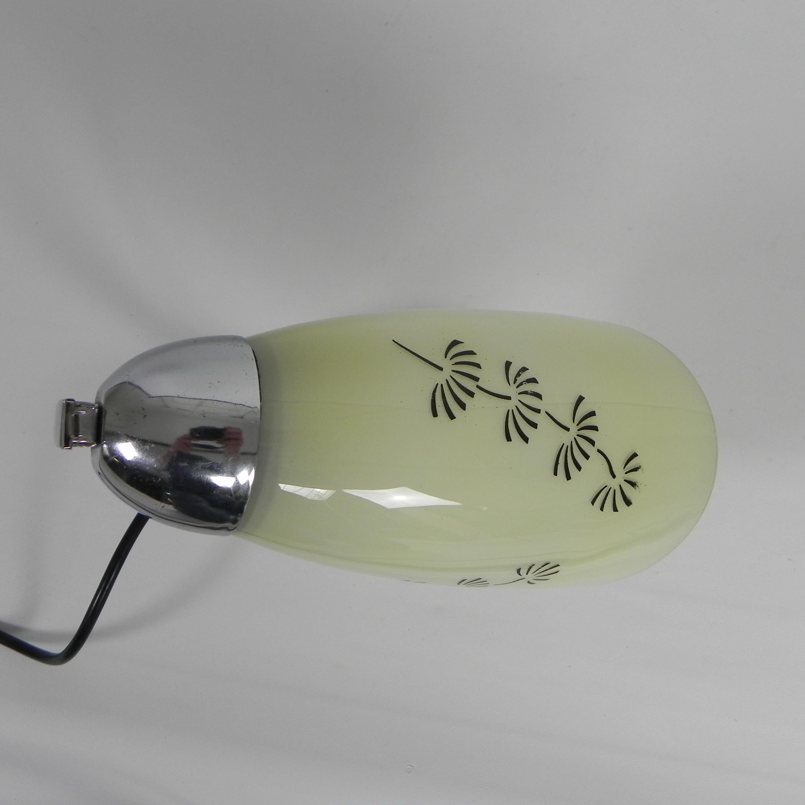 Schreibtischlampe im Art déco-Stil mit Glasschirm, 1920er Jahre im Angebot 1