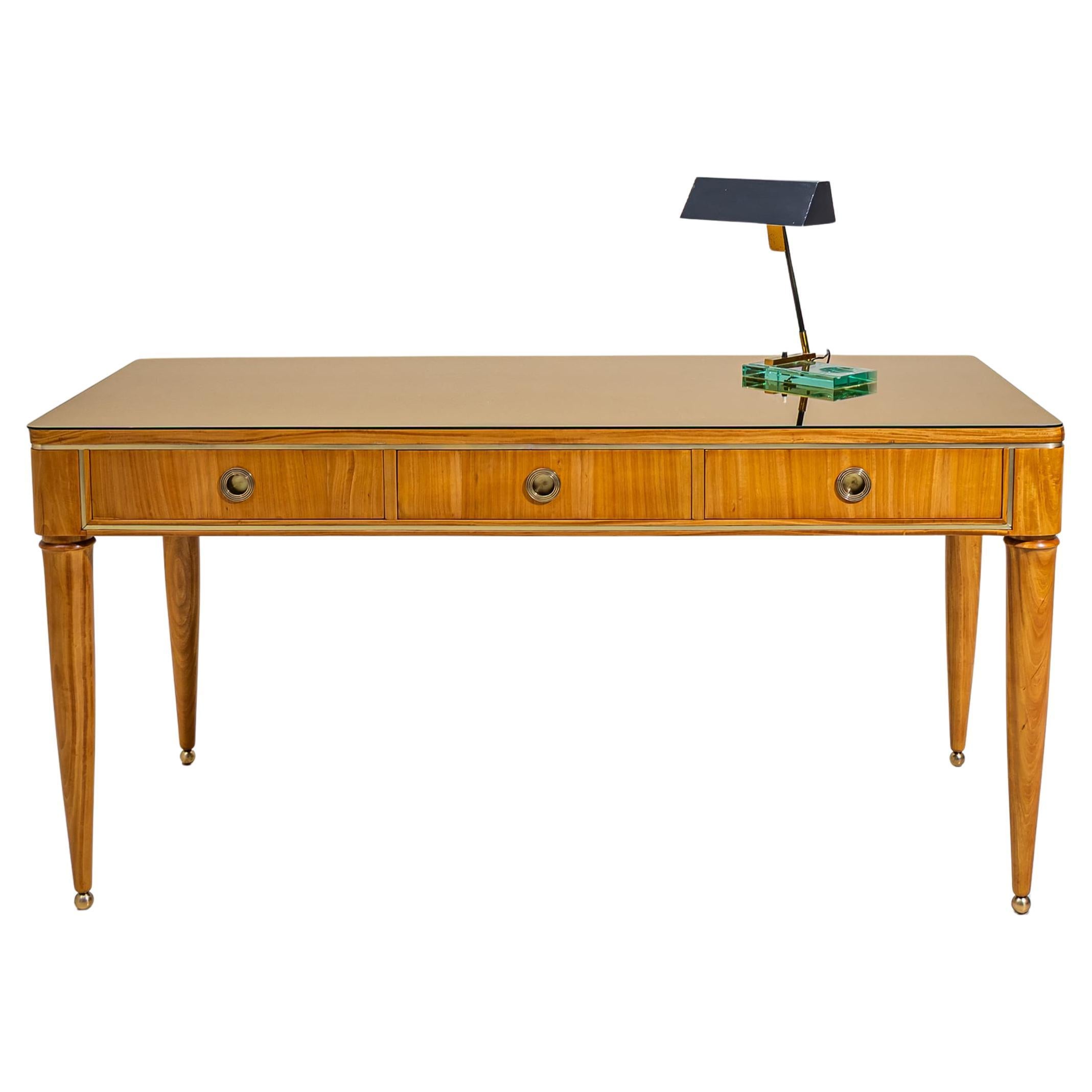 Art Deco Desk, Probably Italy, 1940s For Sale