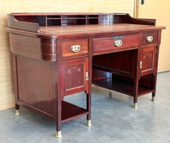 Art Deco Desk Table with Two faces and Two levels