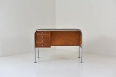 Art Deco Desk with Tubular Steel Frame from the 1940’s