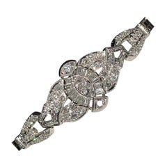 Antique Art Deco Diamond 18k Bracelet
