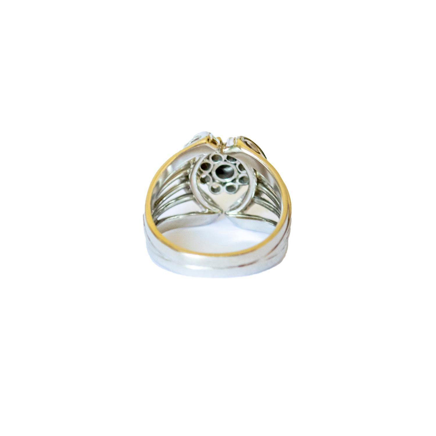 Art Deco Diamond 18K Gold Ring In Good Condition In MADRID, ES