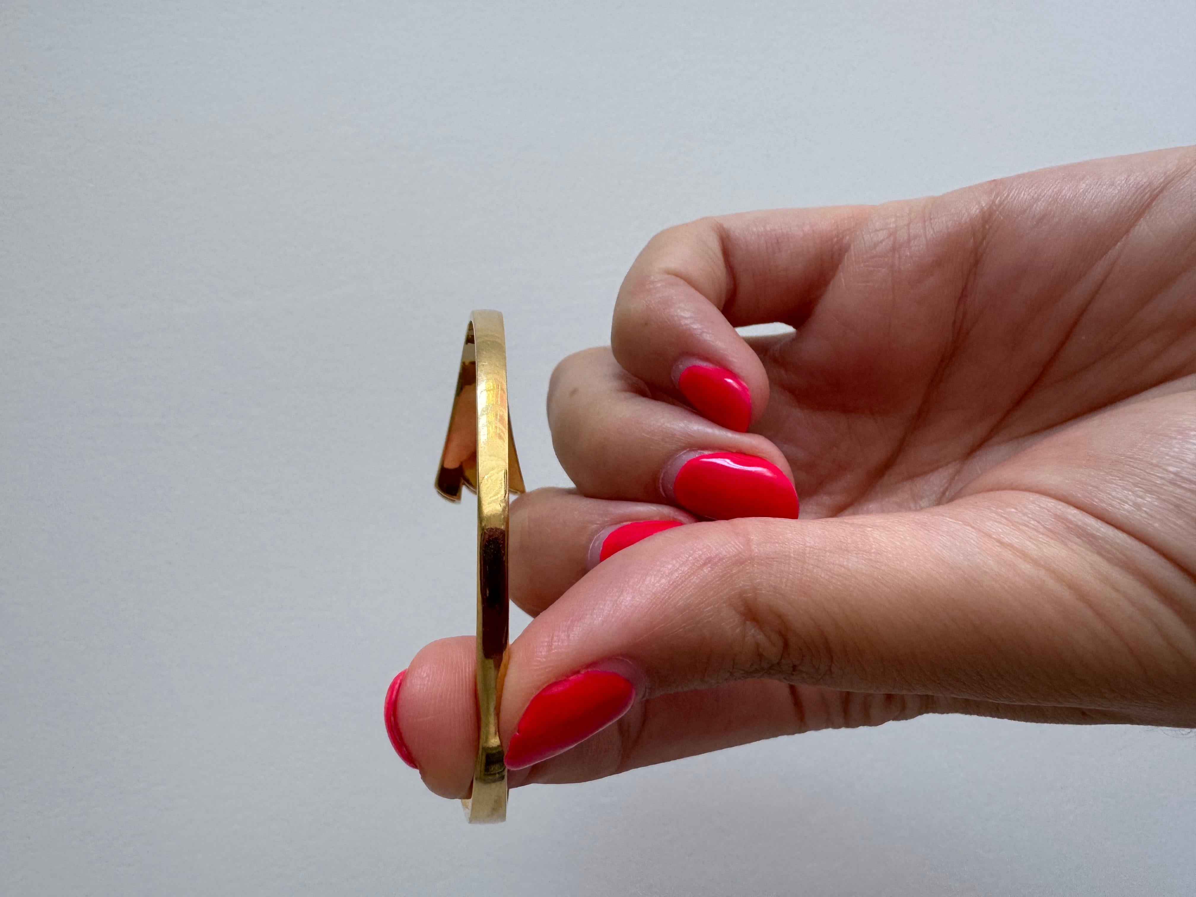 Brazalete Art Déco Diamante Oro Amarillo 18K en venta 1
