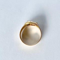 Art Deco Diamond and 18 Carat Gold Double Snake